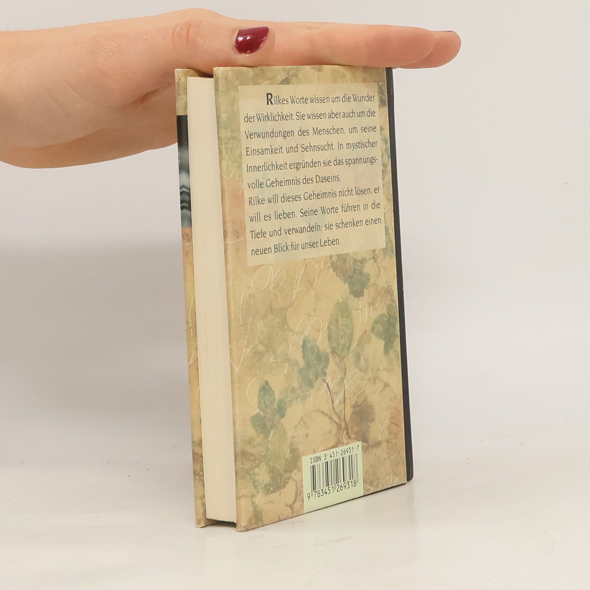 Rainer Maria Rilke Worte, die verwandeln. Hrsg. u. eingel. v. Adelheid Nießen