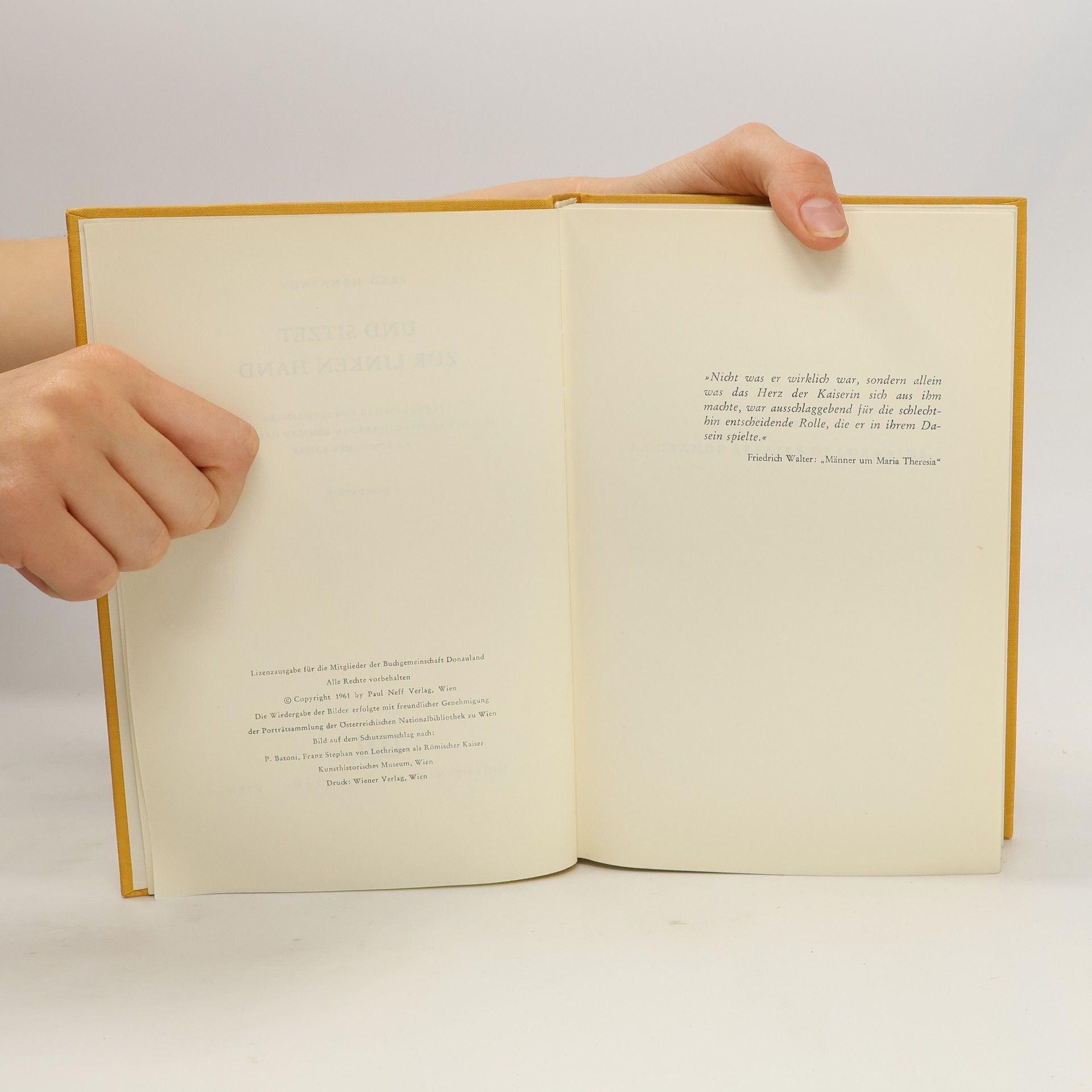 Fred Hennings Und sitzet zur linken Hand