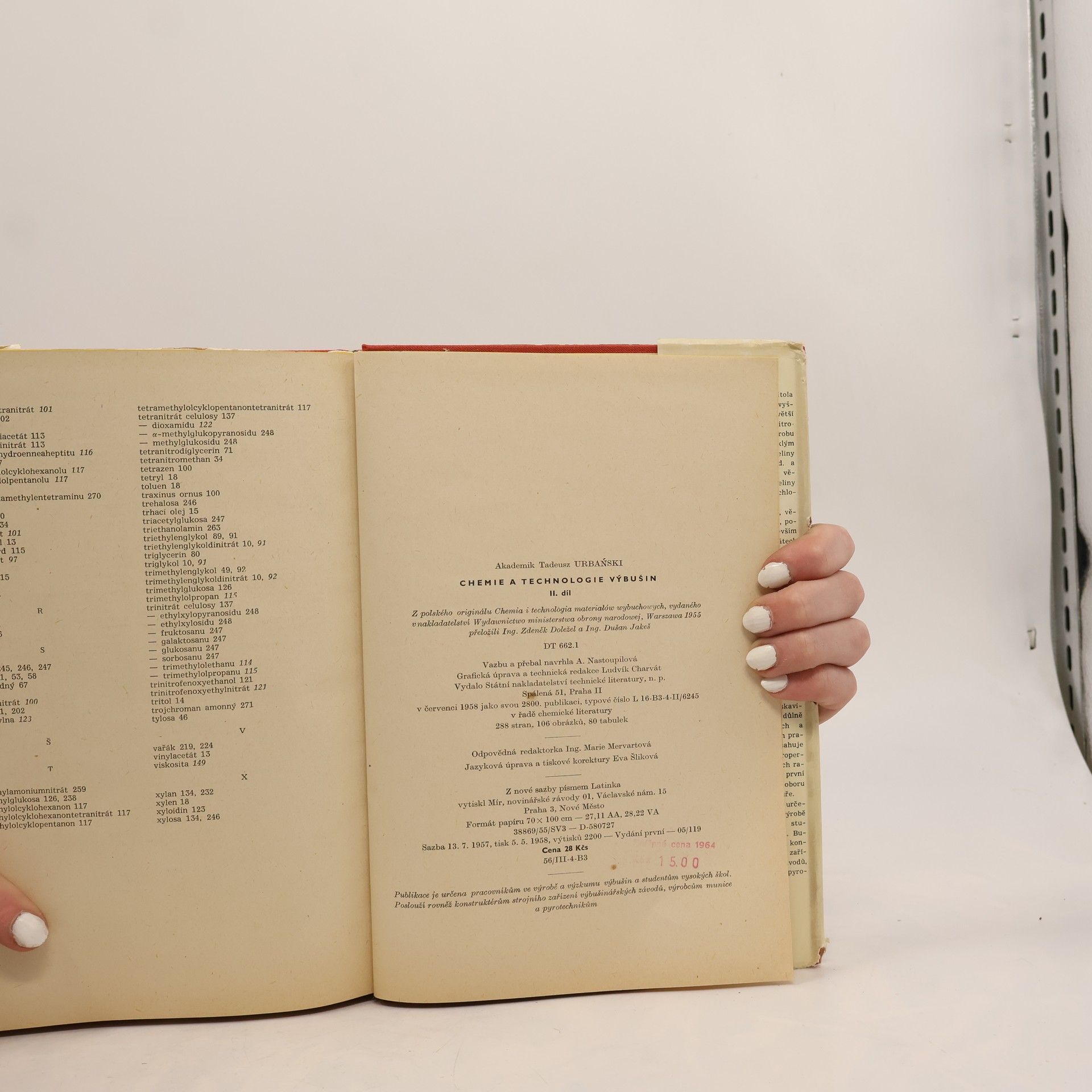 Tadeusz Urbański Chemie a technologie výbušin II