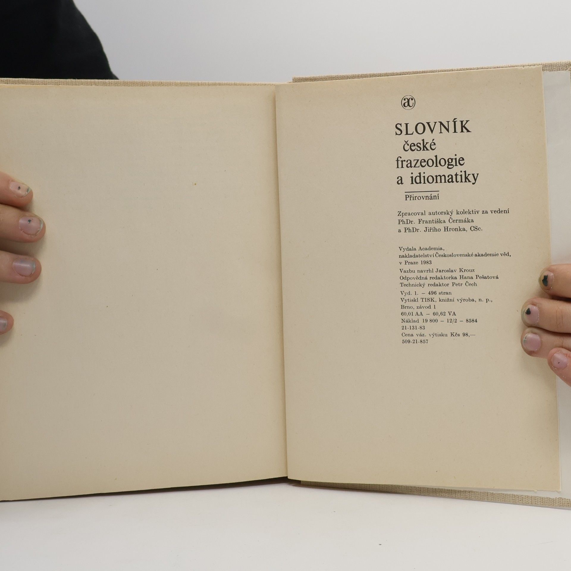 František Čermák Slovník české frazeologie a idiomatiky. Přirovnání