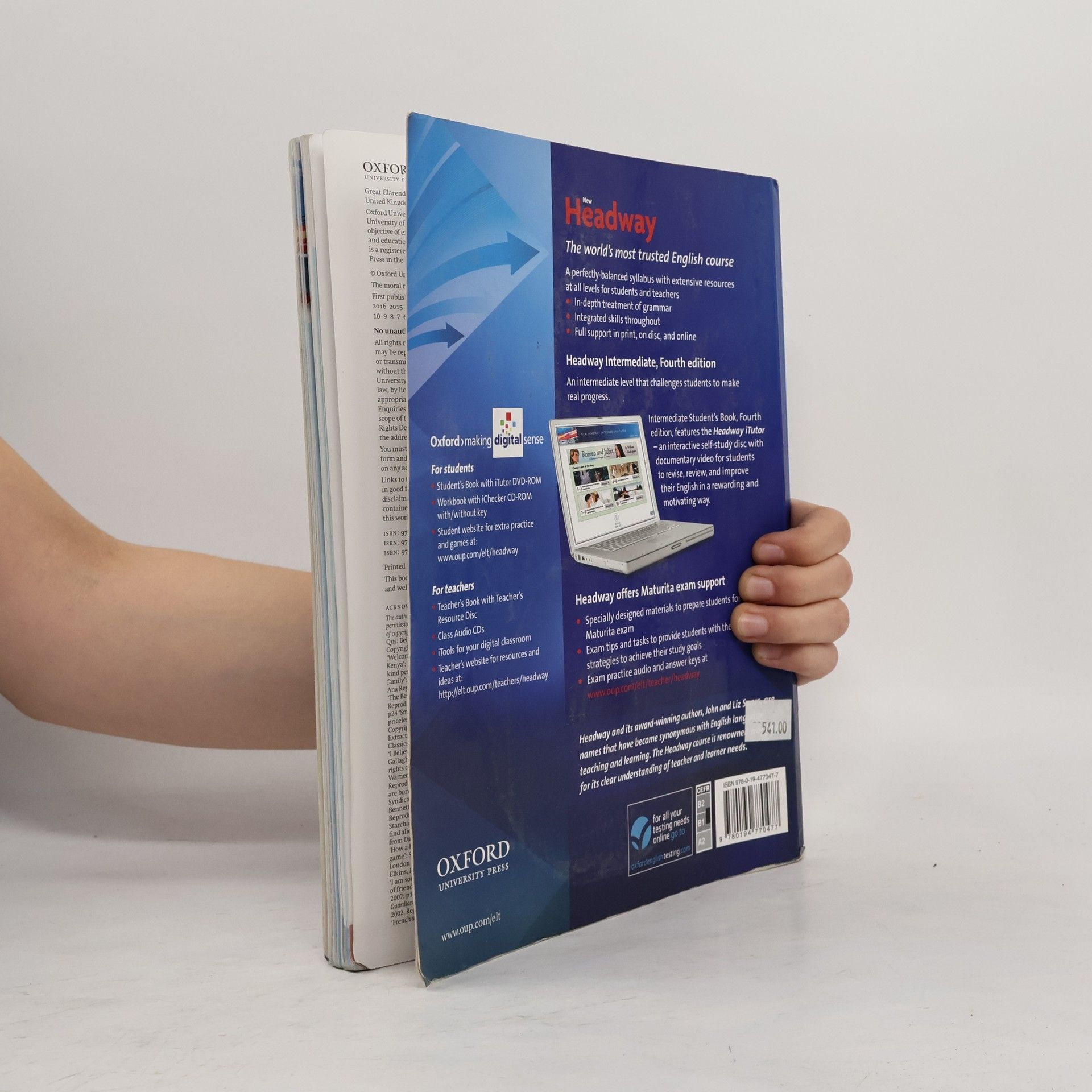 Liz Soars New Headway. Intermediate. Maturita student's book