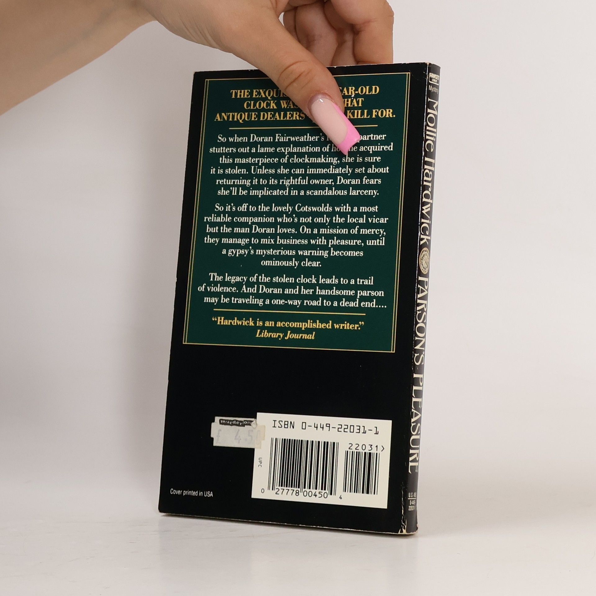 Mollie Hardwick Parson's Pleasure