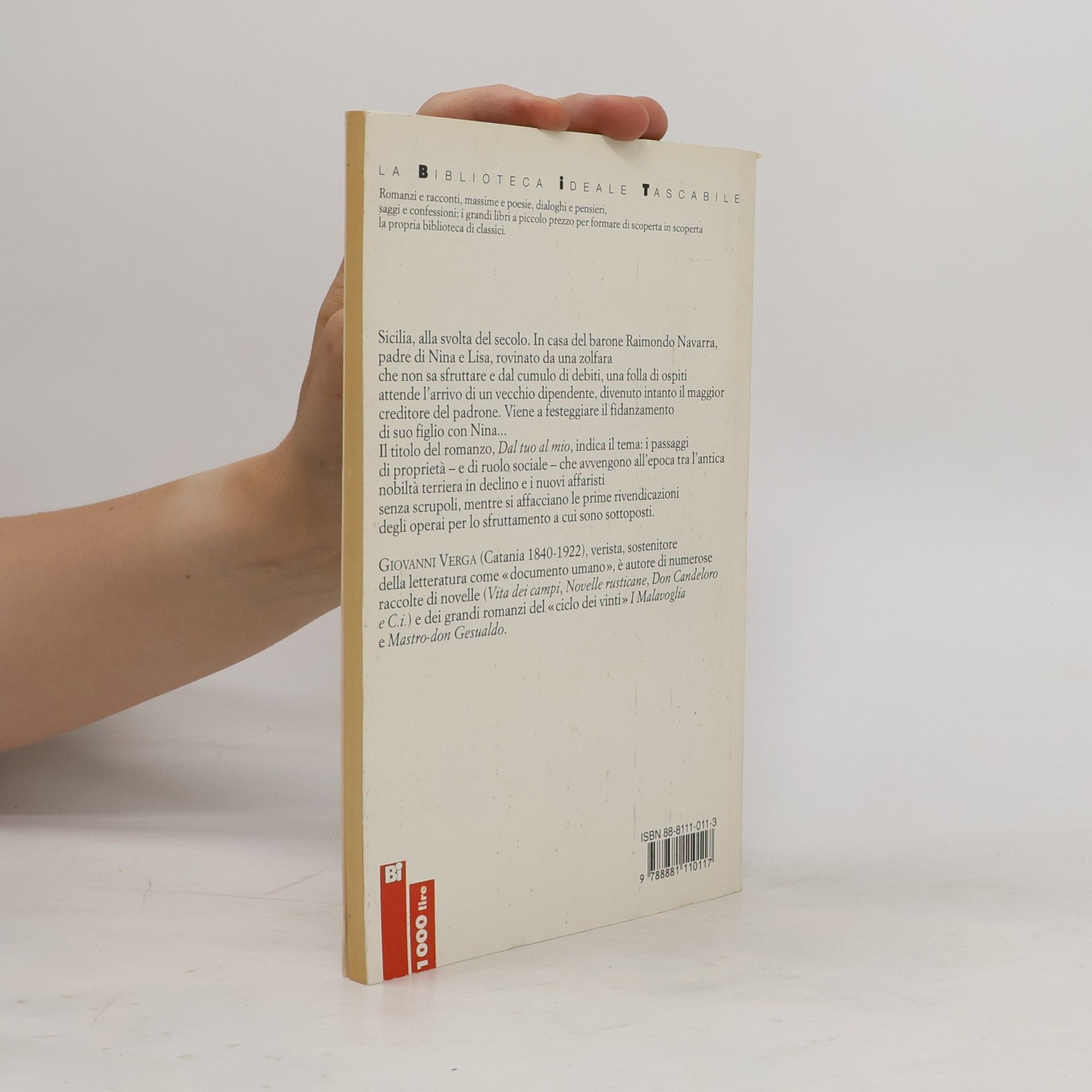 Giovanni Verga La biblioteca ideale tascabile: Dal tuo al mio