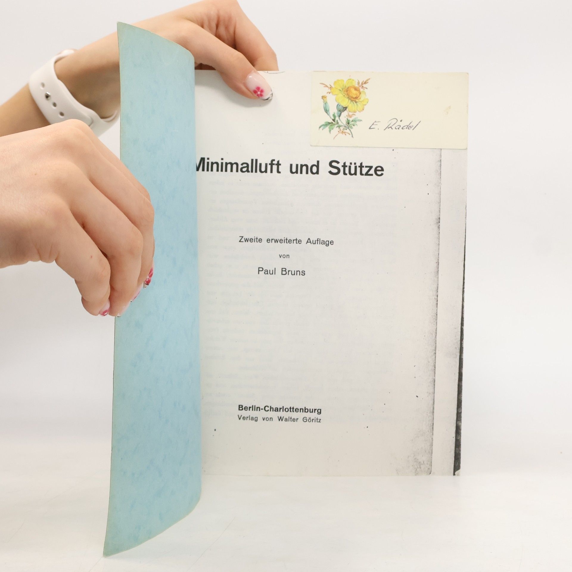 Paul Bruns Minimalluft und Stütze