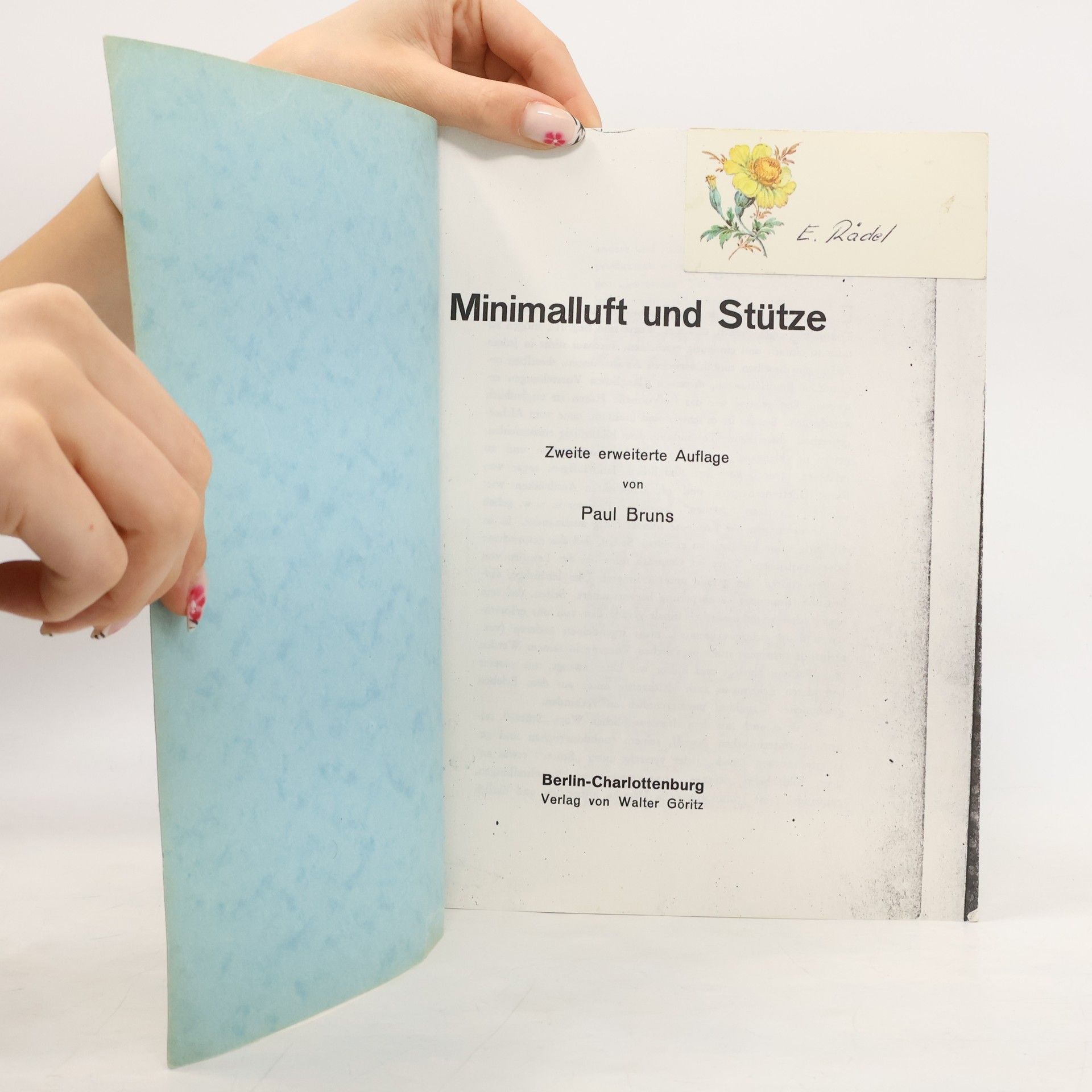 Paul Bruns Minimalluft und Stütze