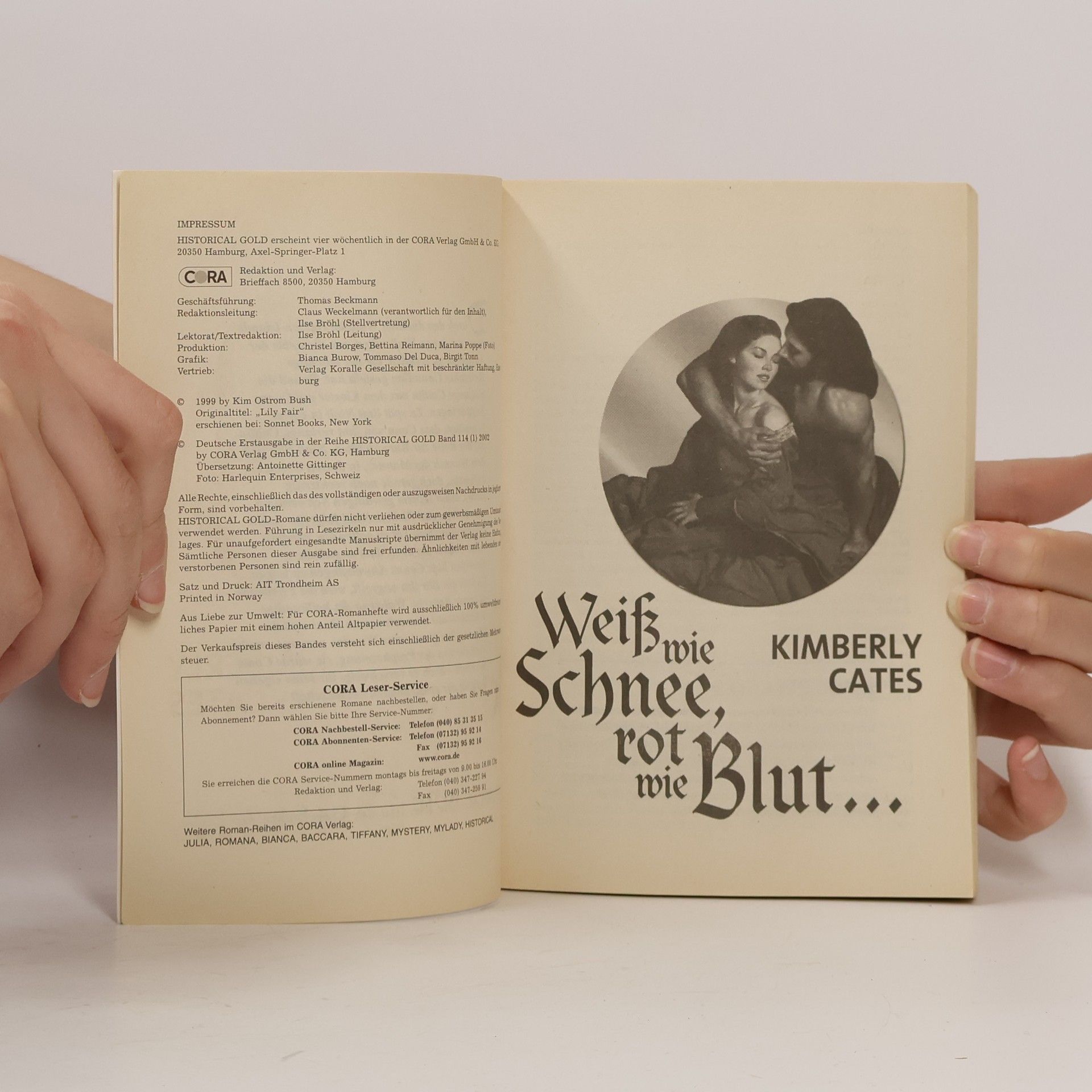 Kimberly Cates Historical Gold Bd. 114. Weiß wie Schnee, Rot wie Blut...