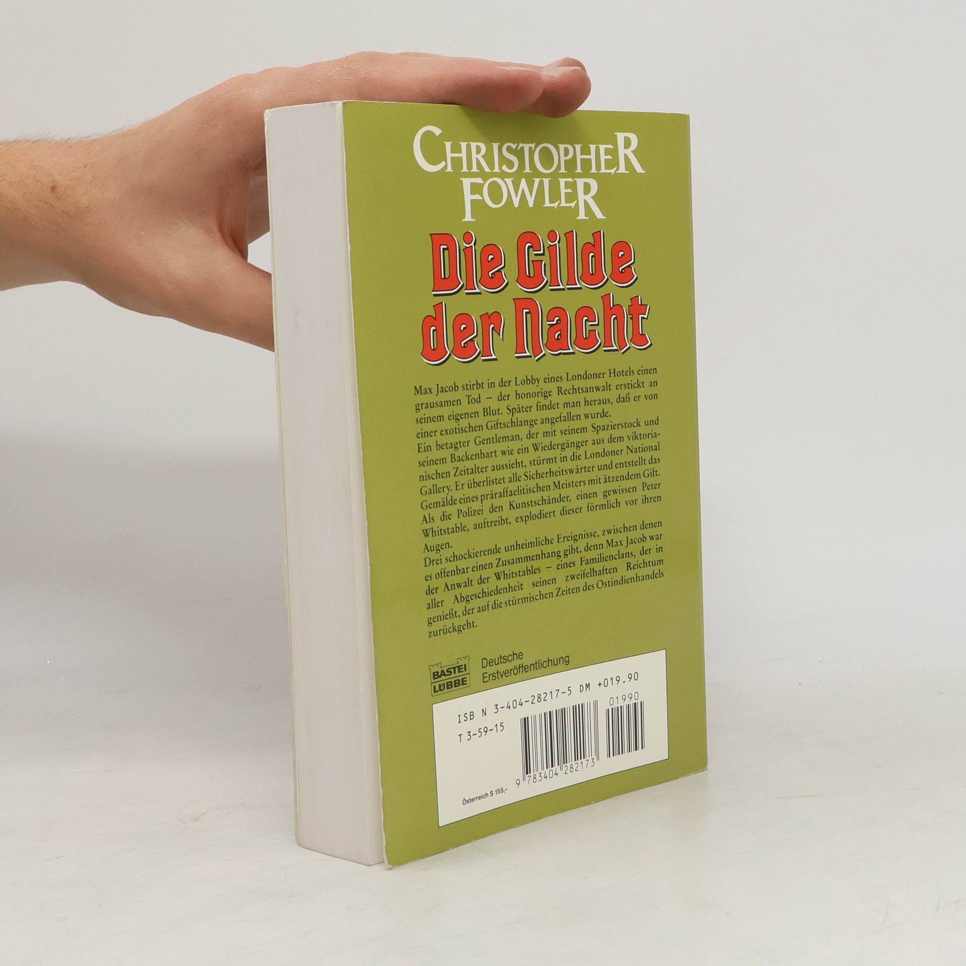 Christopher Fowler Die Gilde der Nacht. Unheimlicher Roman