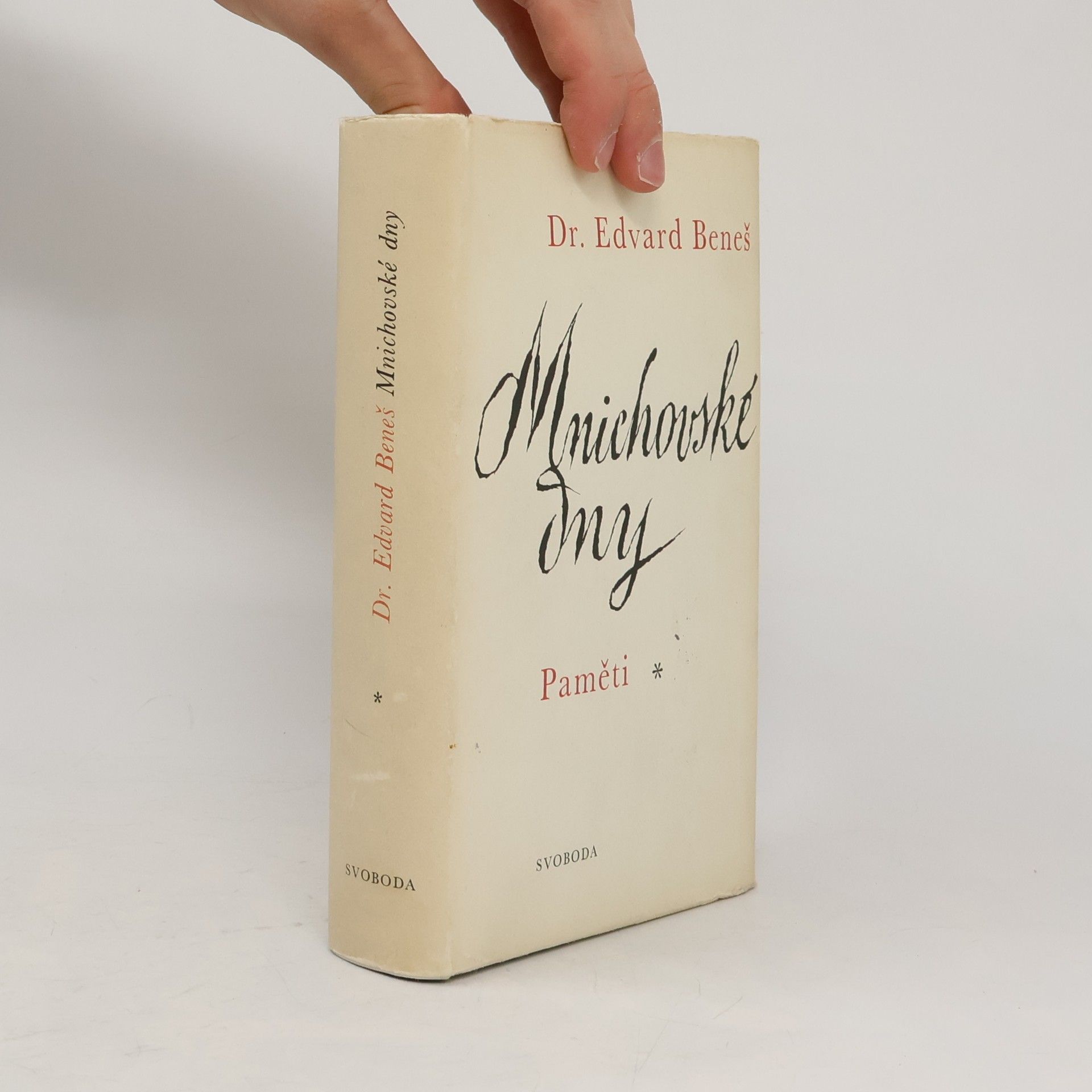 Edvard Beneš Mnichovské dny