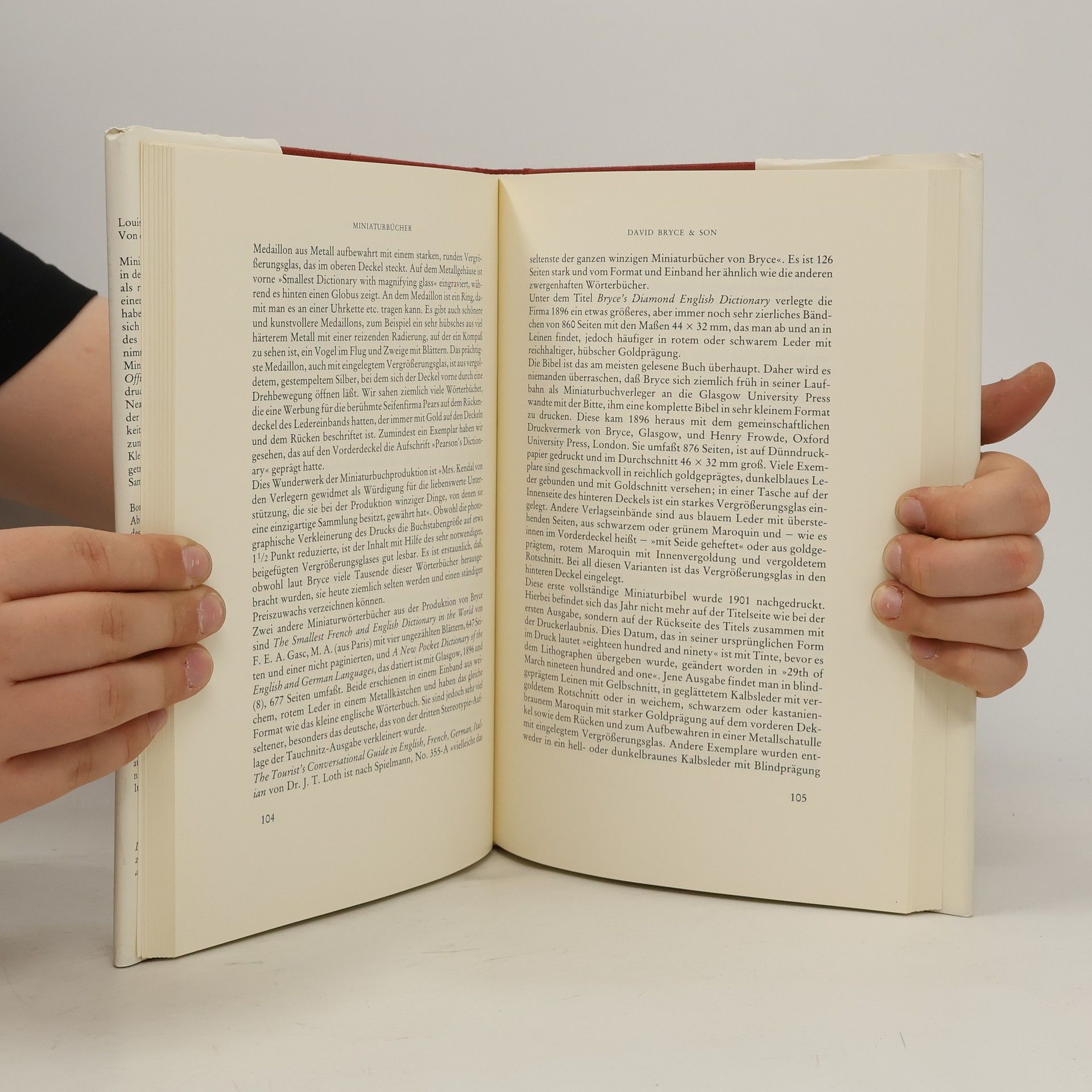 Louis Wolfgang Bondy Miniaturbücher. Von den Anfängen bis heute