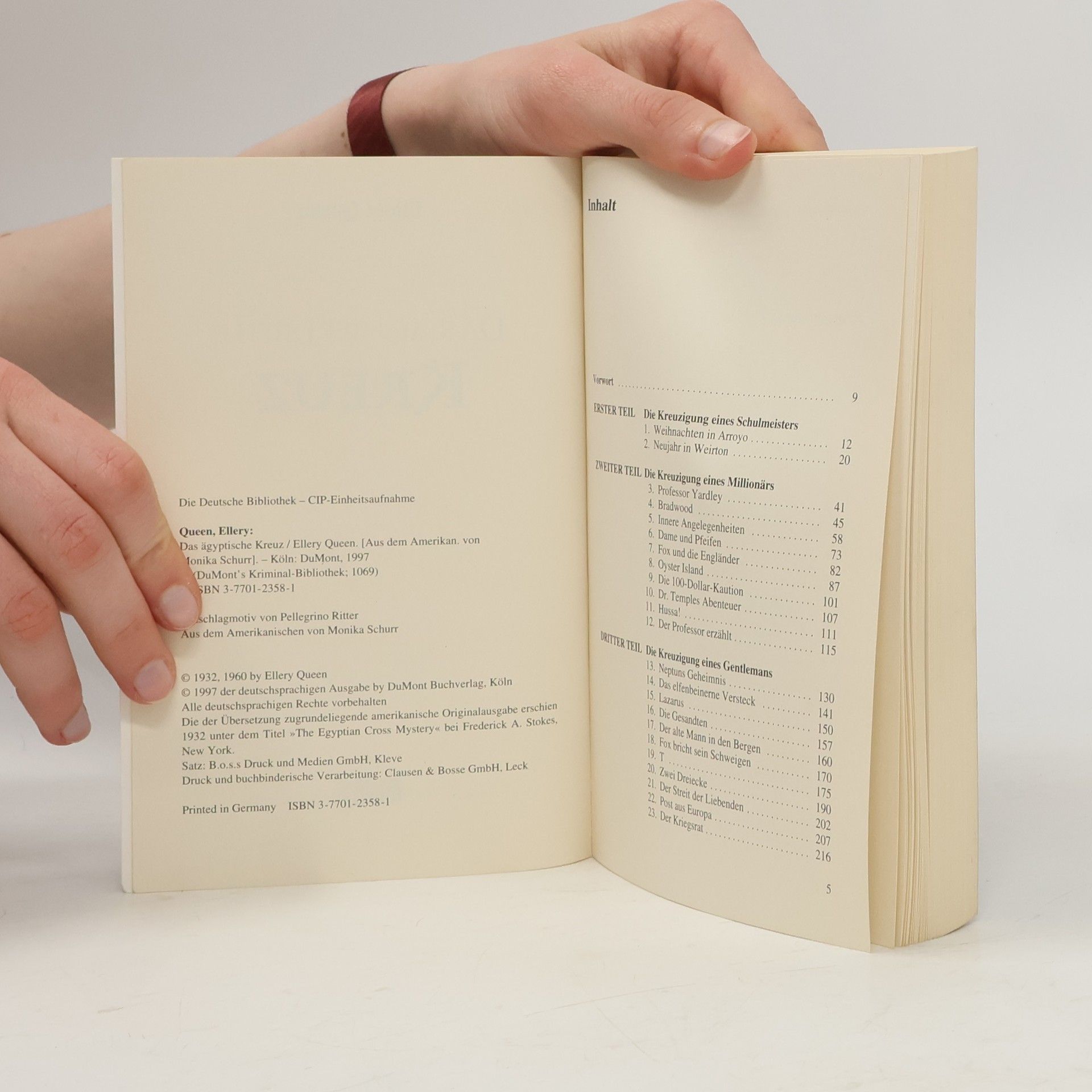 Ellery Queen DuMont's Kriminal-Bibliothek - 1069: Das ägyptische Kreuz