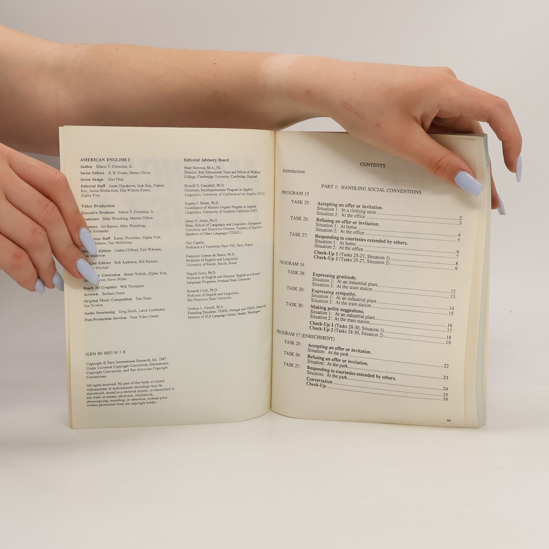 Jr. Edwin T. Cornelius American English I: Book 2. Tasks 25-48