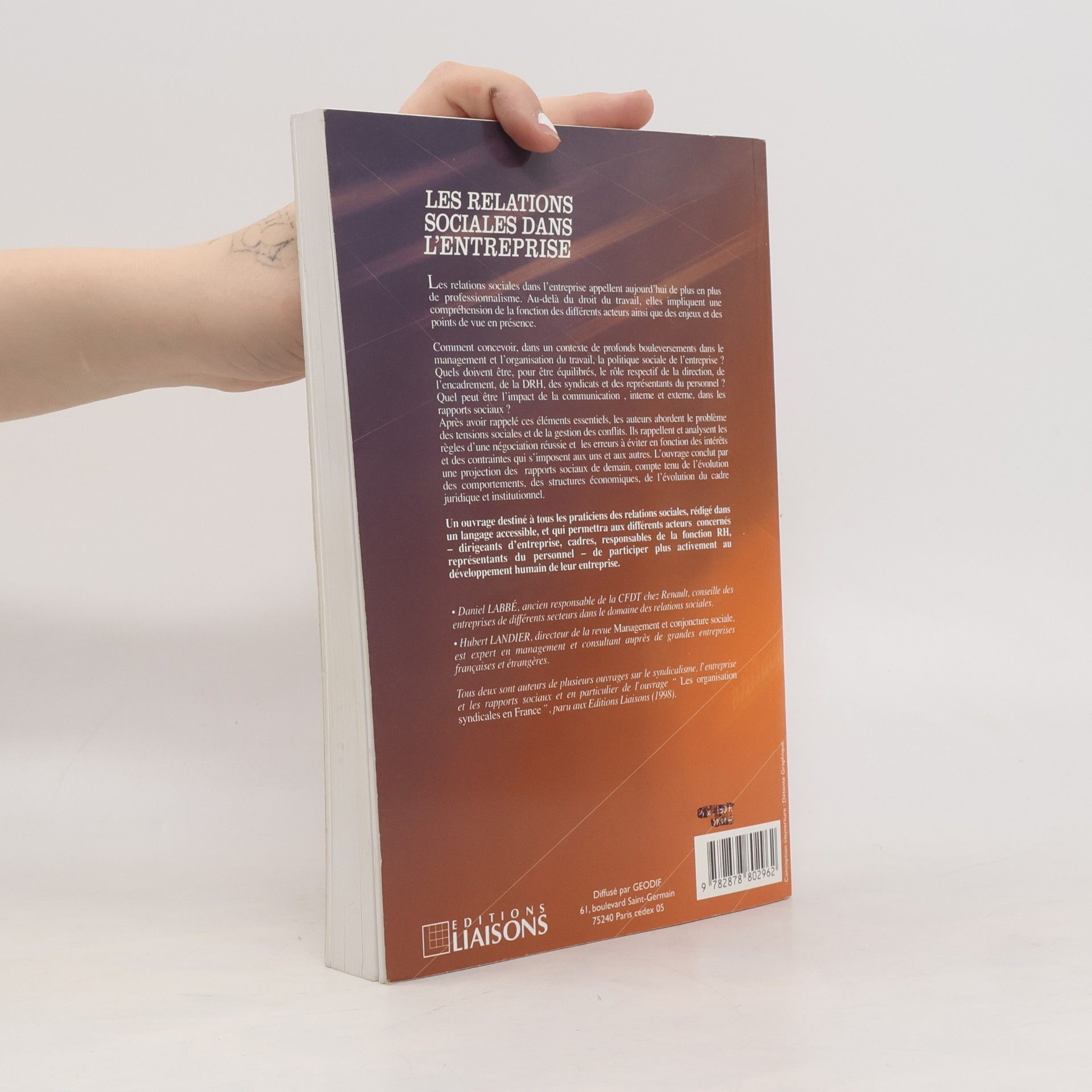 Hubert Landier Les Relations sociales dans l'entreprise