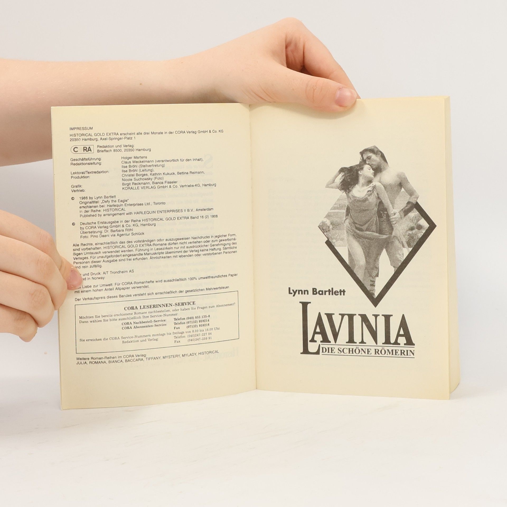 Jennifer Lynn Bartlett Lavinia die schöne Römerin