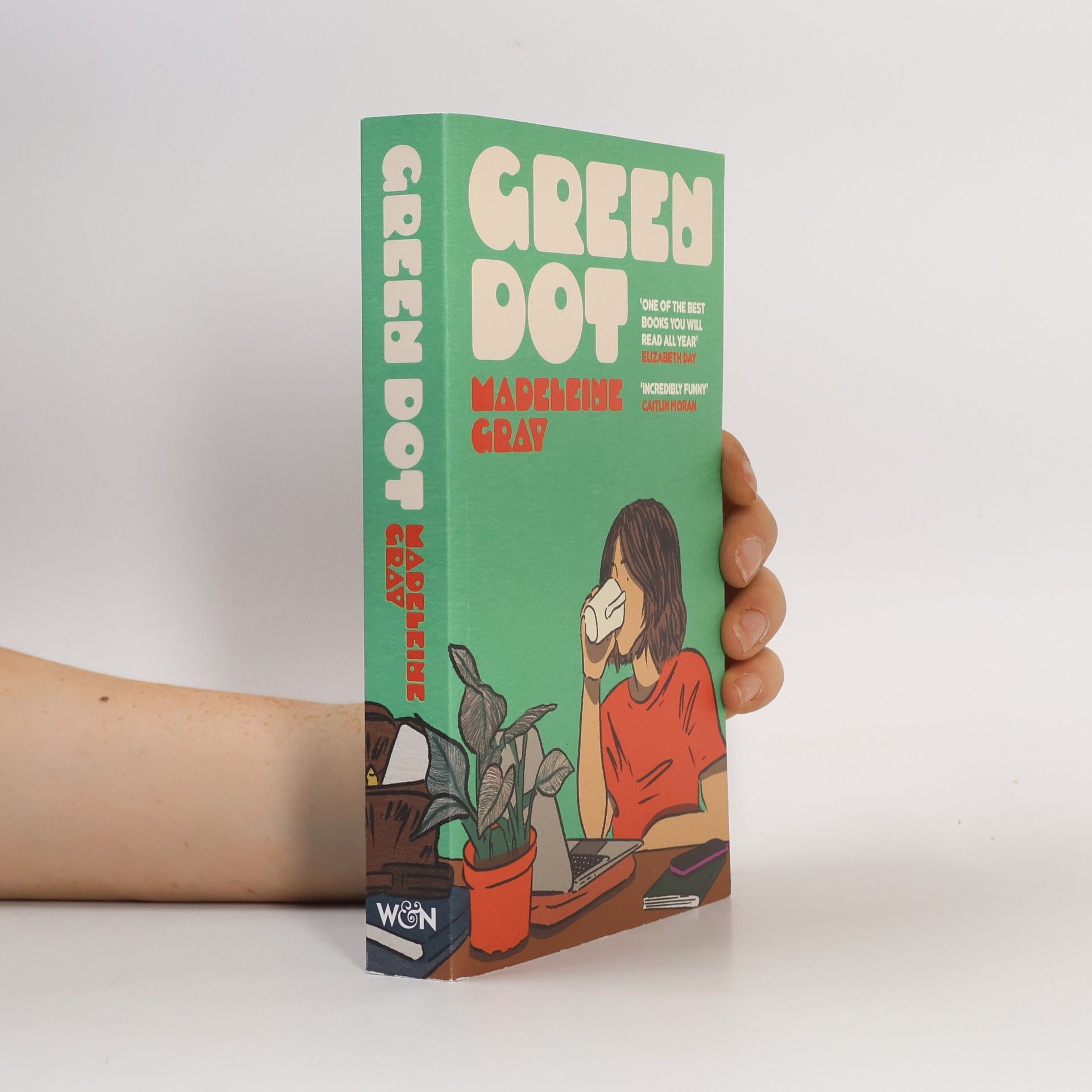 Madeleine Gray Green Dot