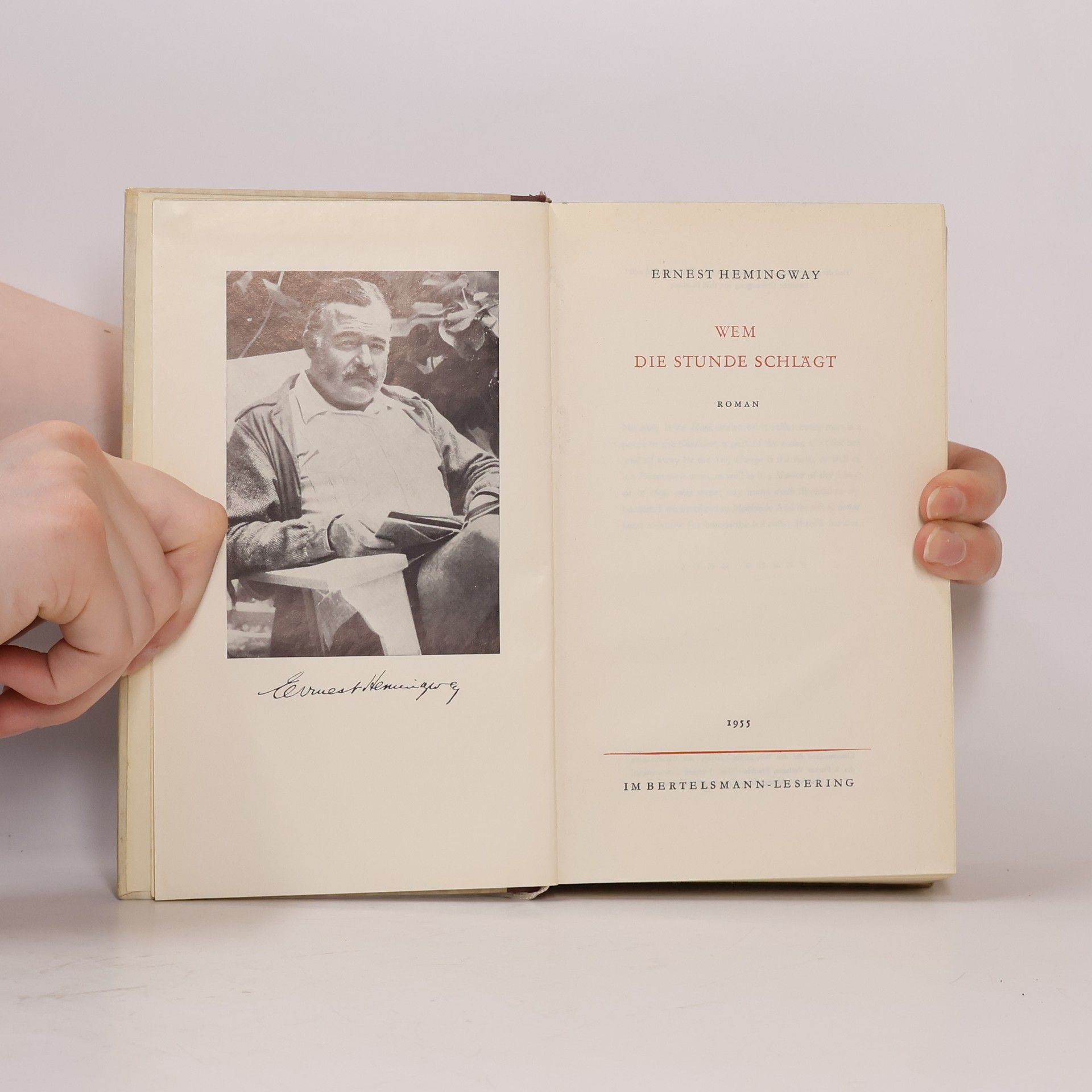 Ernest Hemingway Wem die Stunde schlägt
