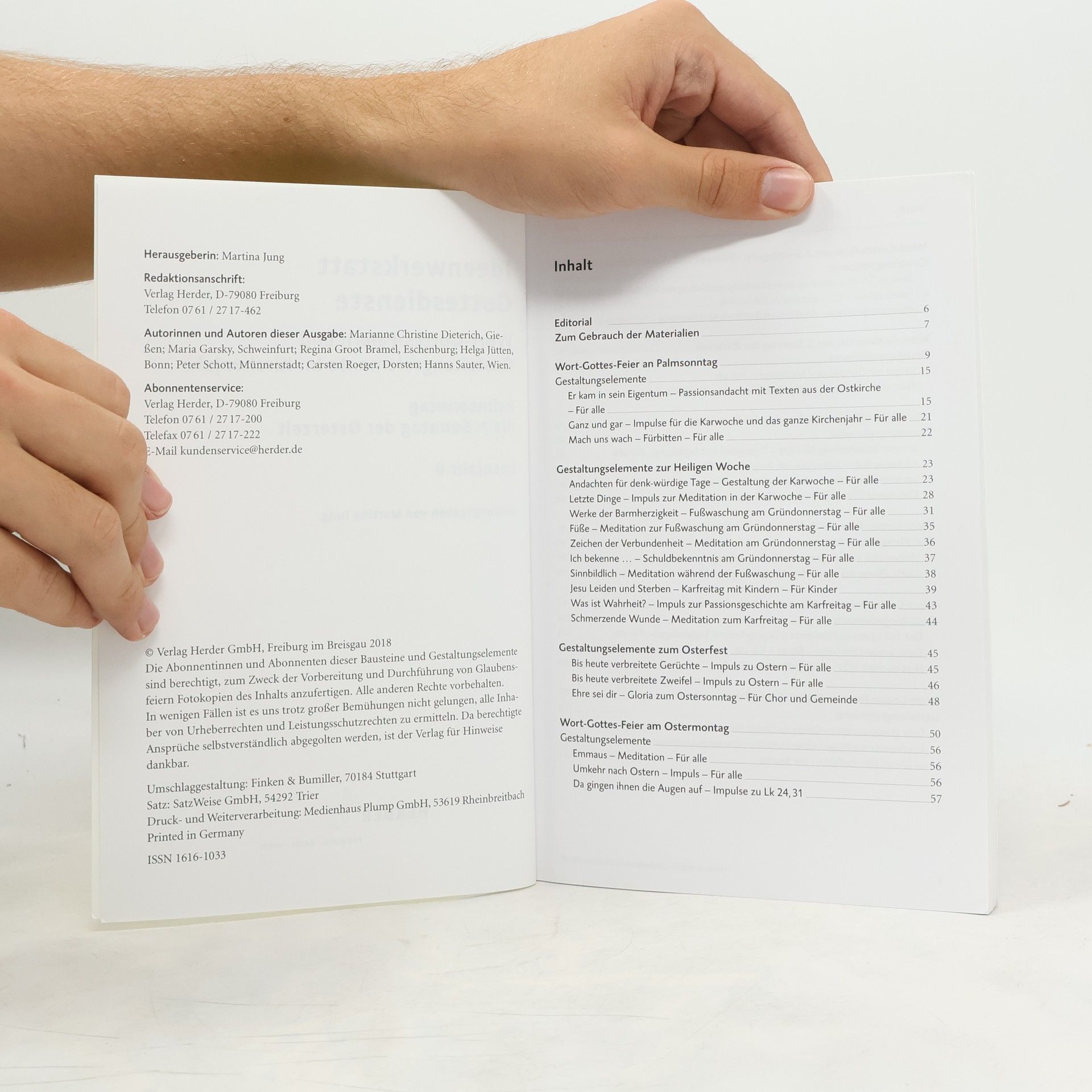 Autorenkollektiv 3/2018 deenwerkstatt Gottesdienste