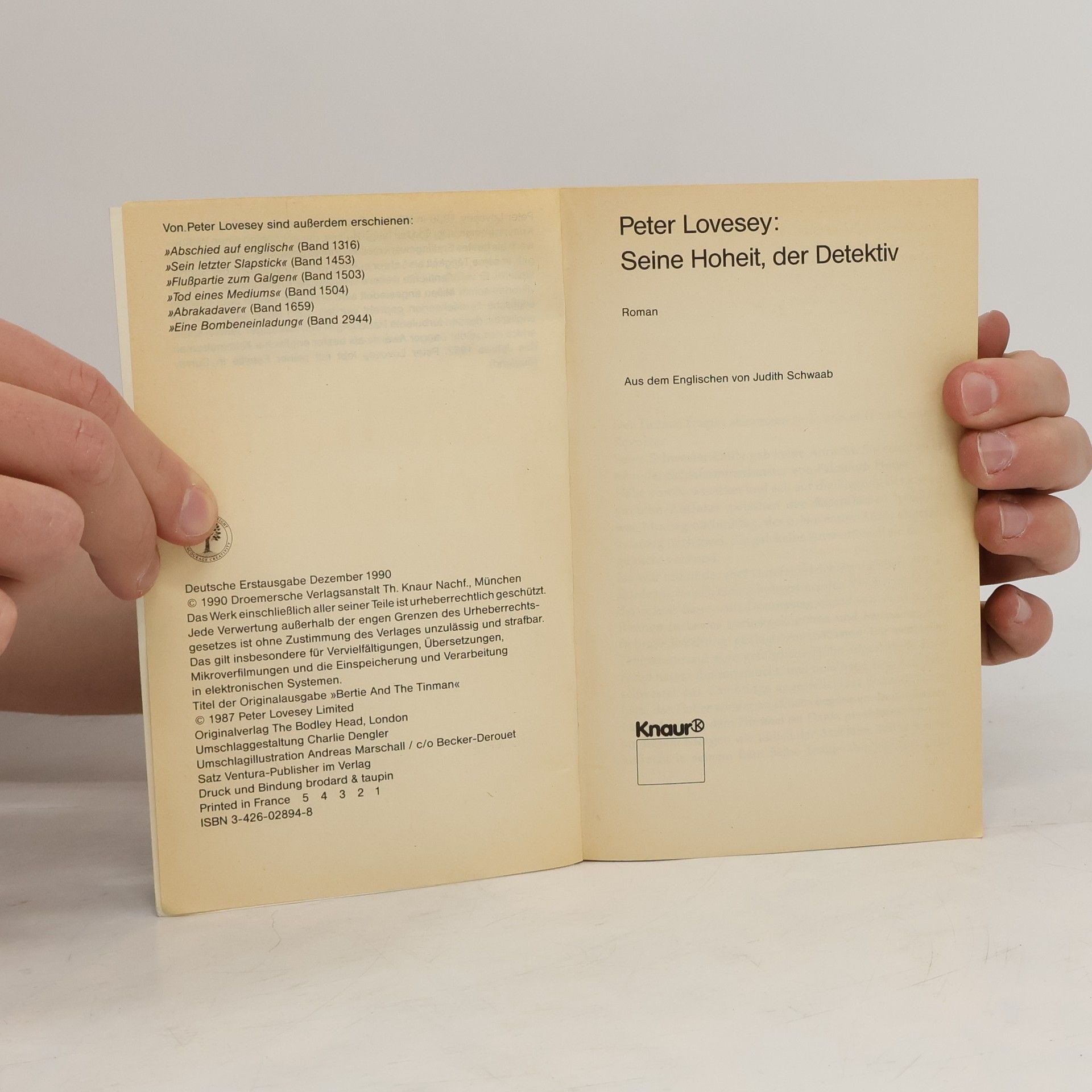 Peter Lovesey Seine Hoheit, der Detektiv. Roman