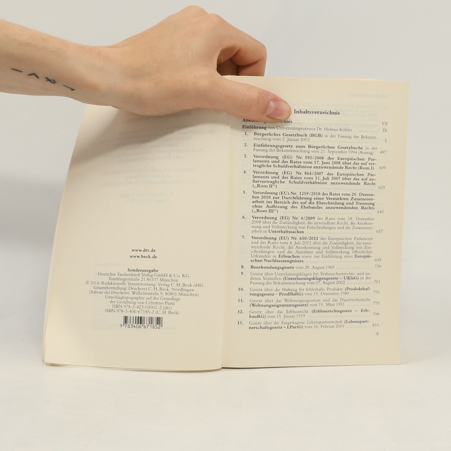 Helmut Köhler Bürgerliches Gesetzbuch 74