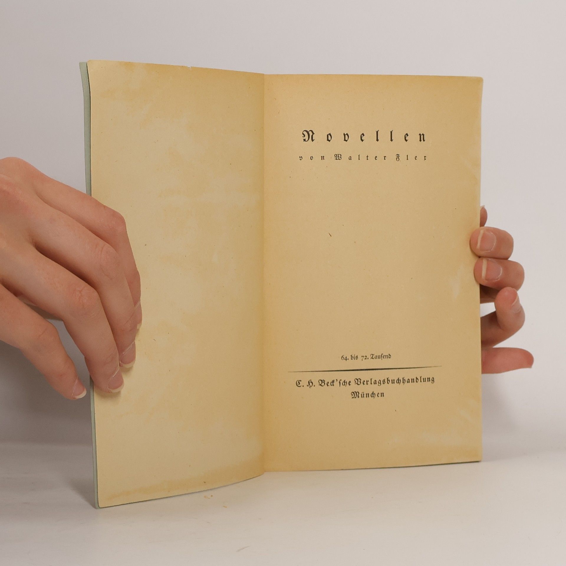 Walter Flex Novellen