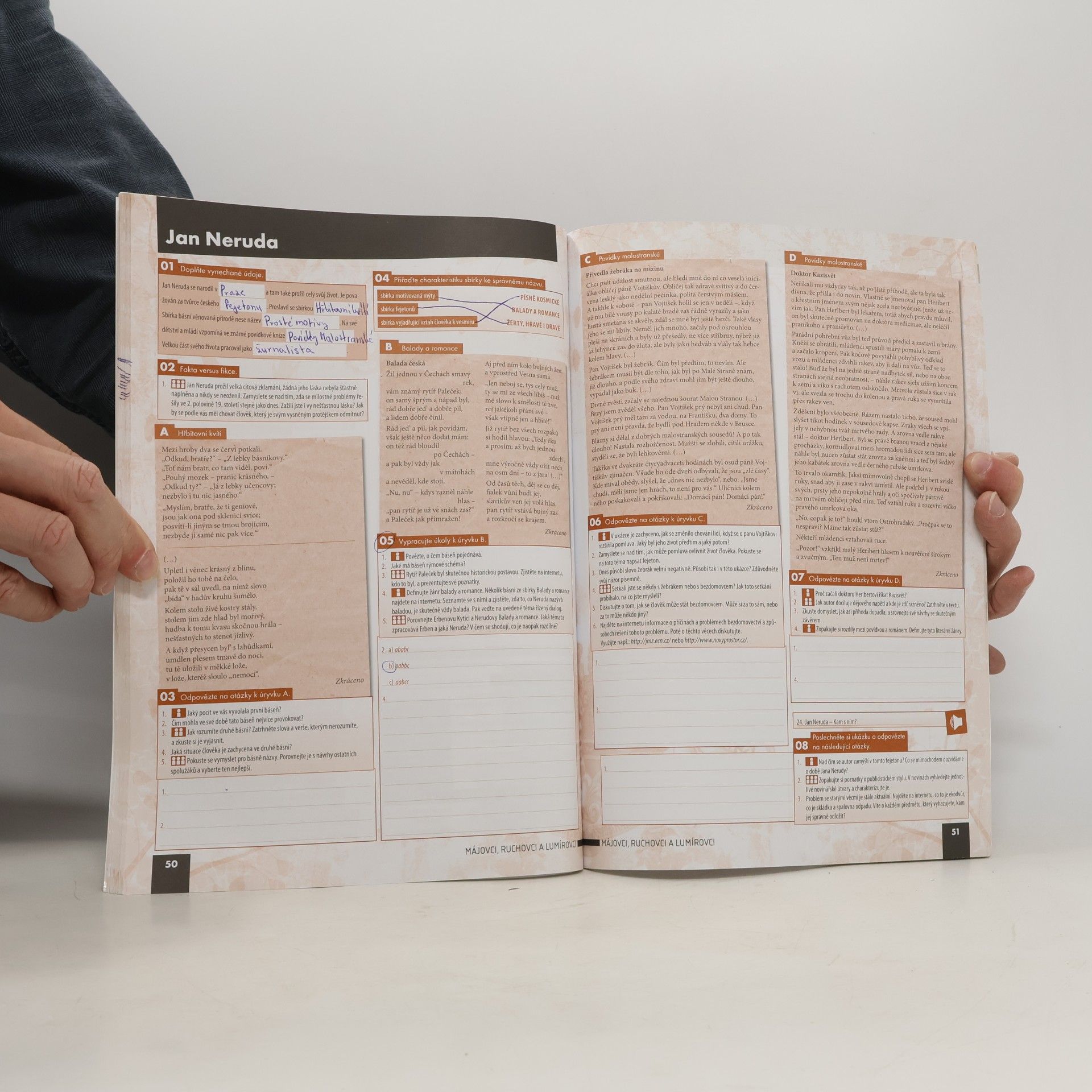 Kolektiv autorů Literatura pro 2. ročník středních škol : zkrácená verze. Pracovní sešit