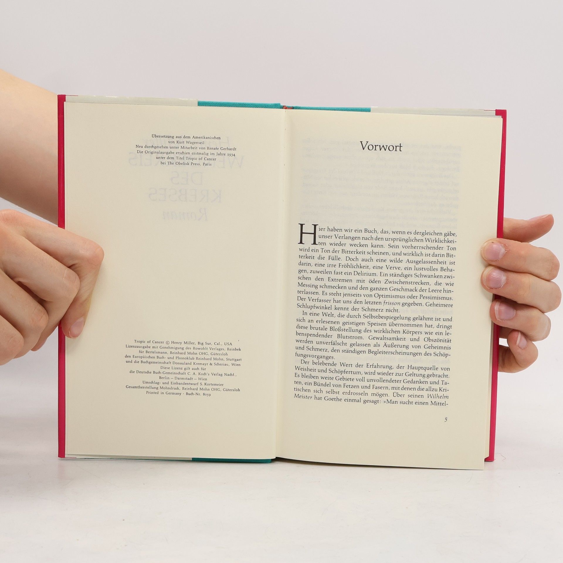 Henry Miller Wendekreis des Krebses