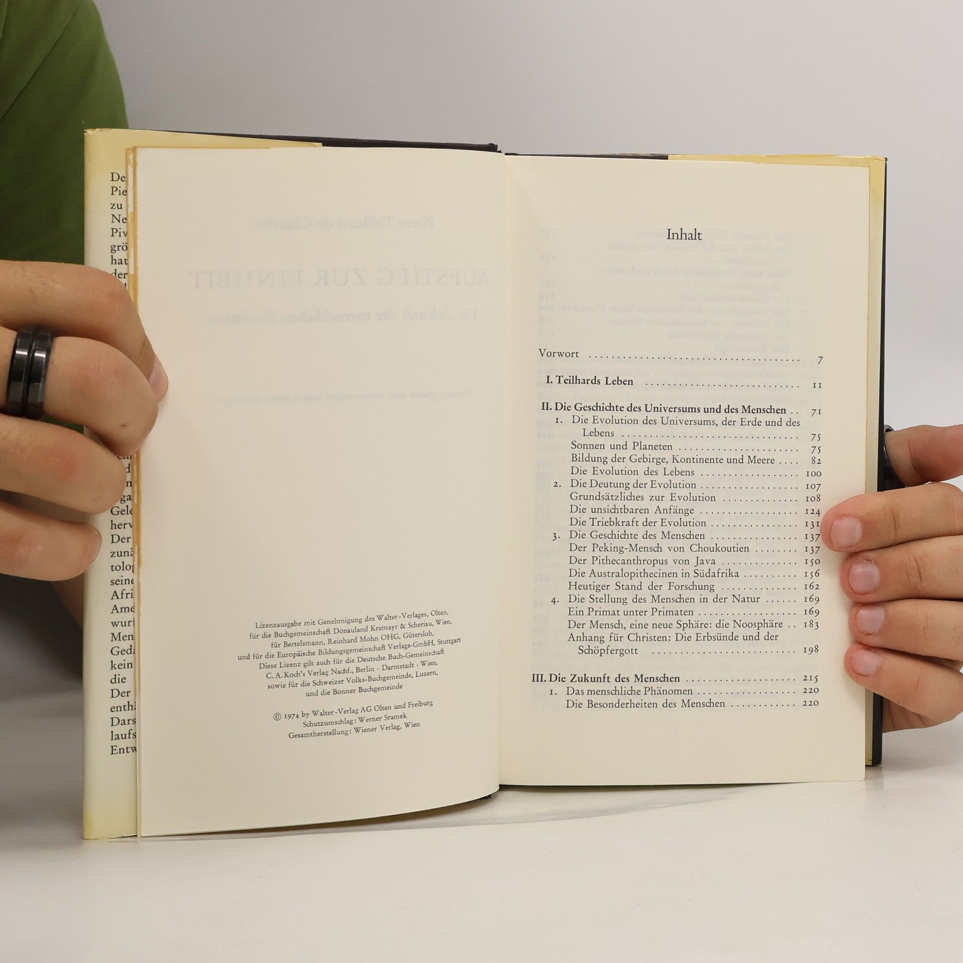Teilhard de Chardin Aufstieg zur Einheit