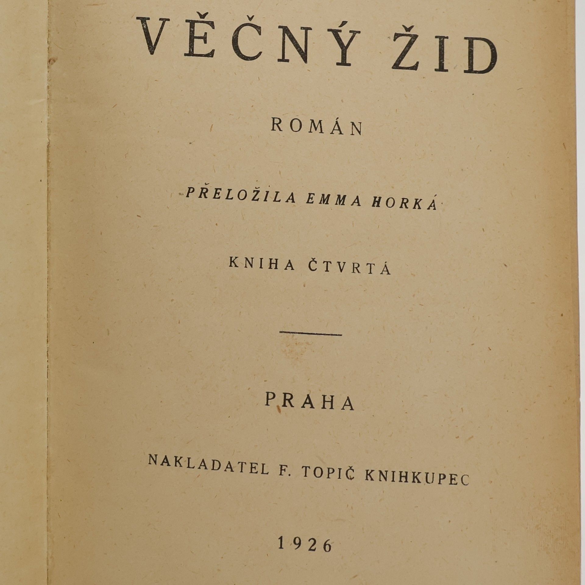 Eugène Sue Věčný žid IV. díl