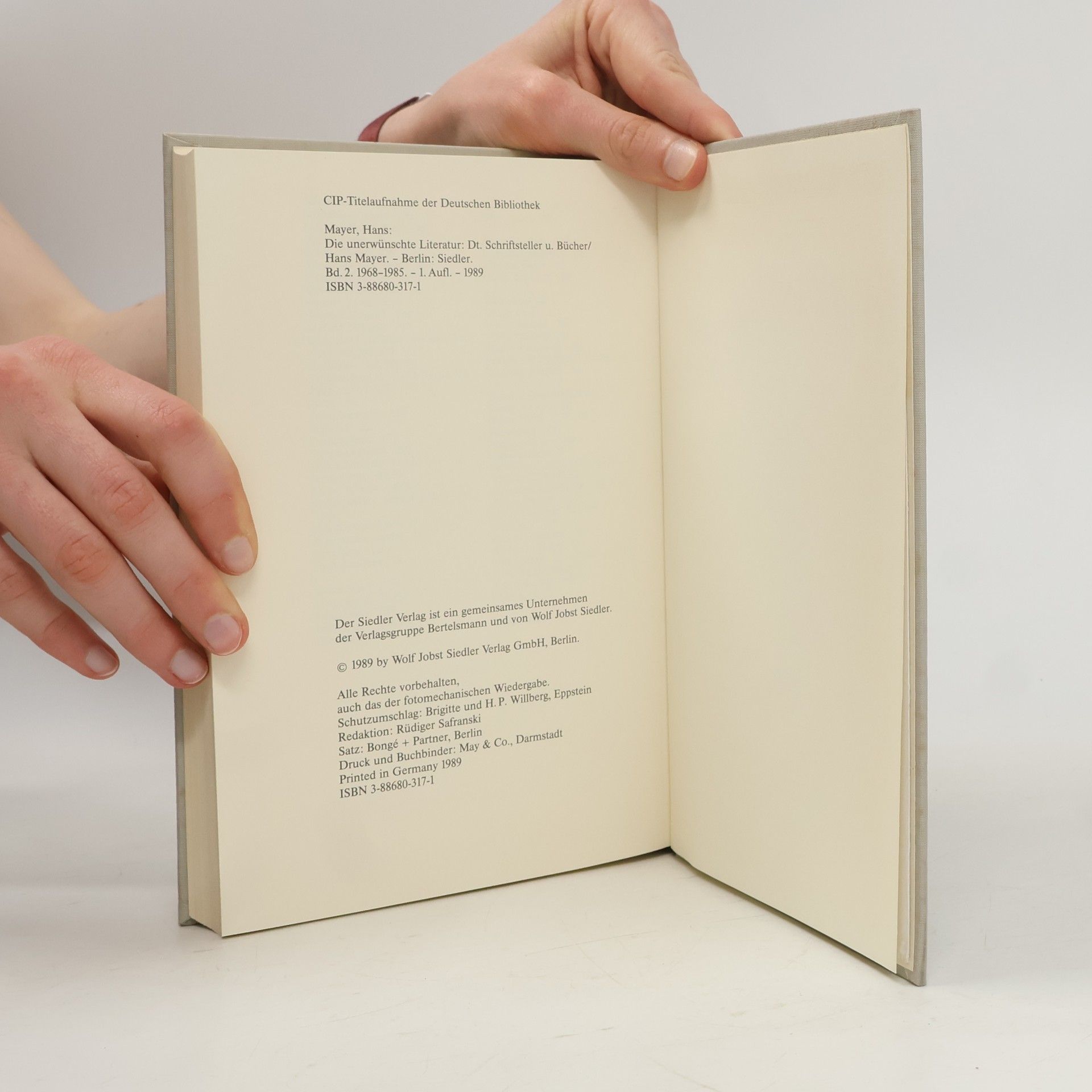 Hans Eberhard Mayer Die unerwünschte Literatur