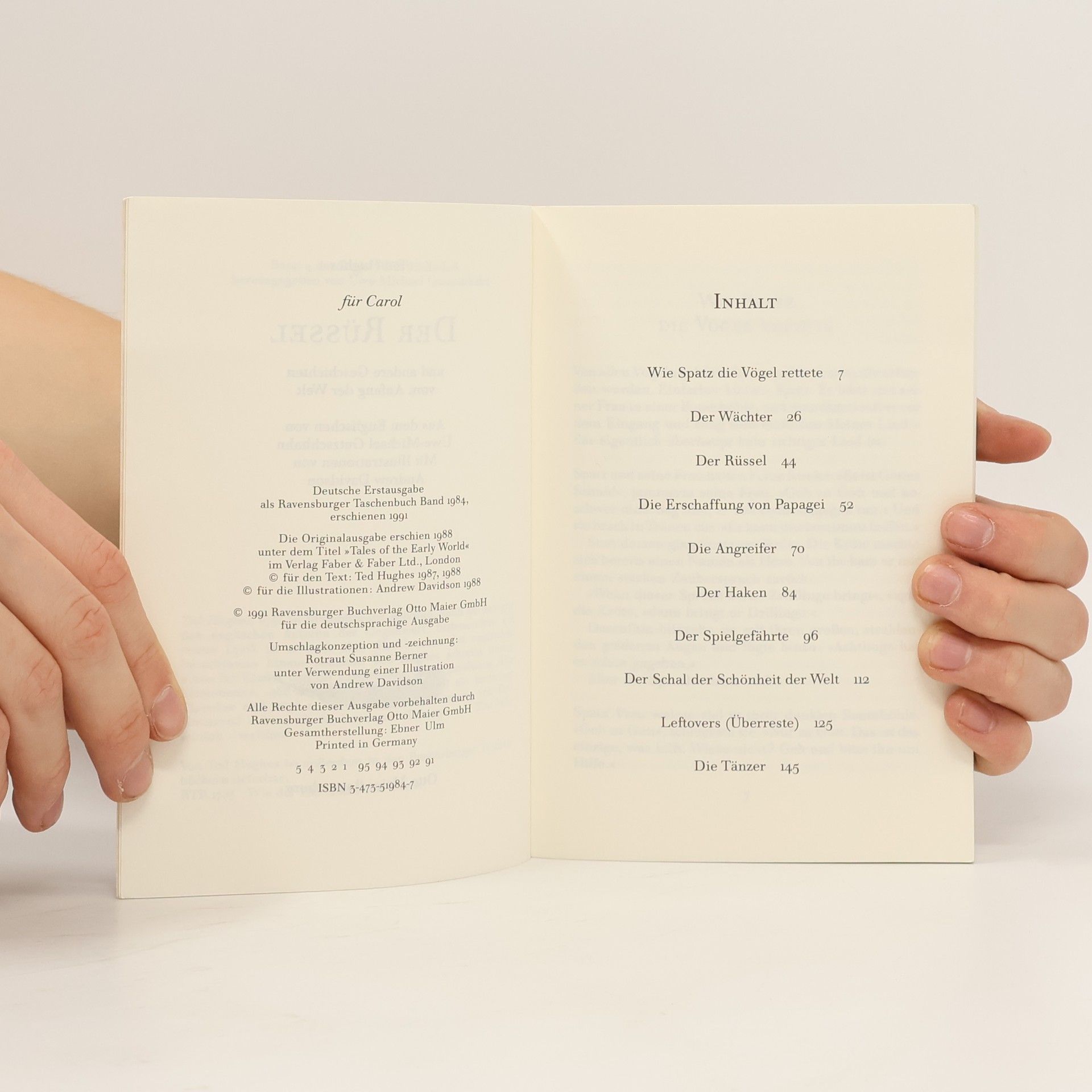 Ted Hughes RTB Bibliothek: Der Rüssel