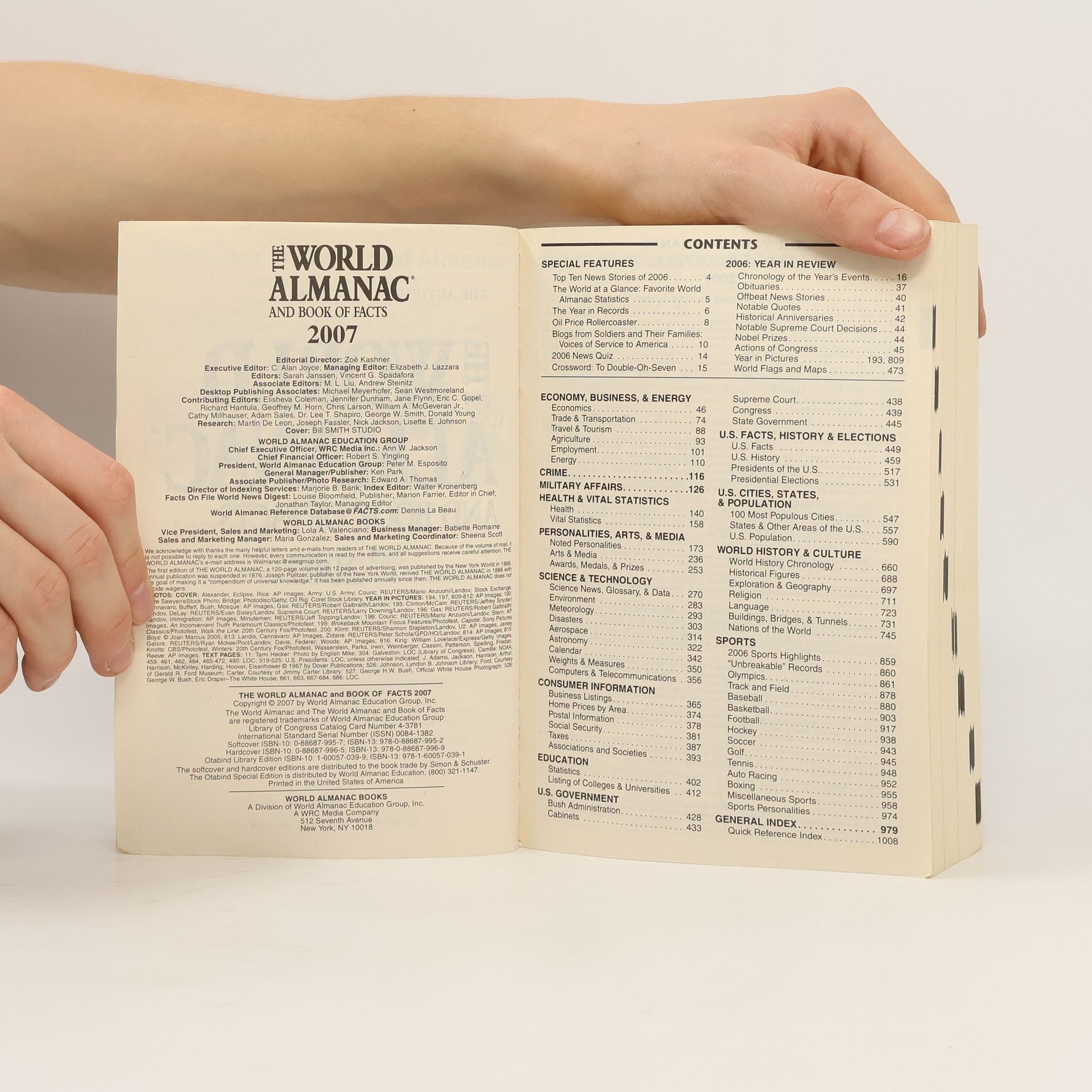 Zoe Kashner The World Almanac and Book of Facts 2007