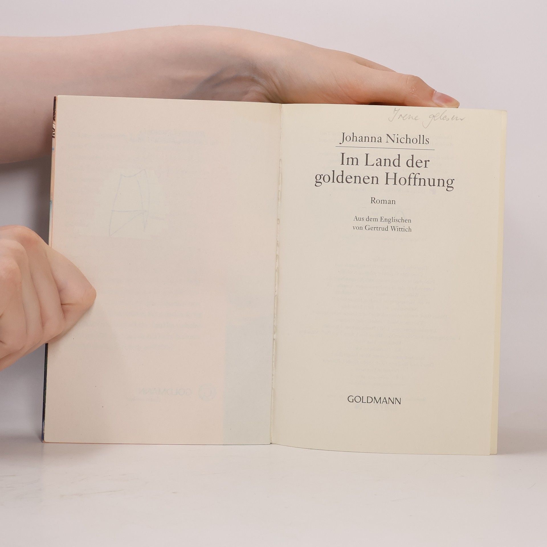 Johanna Nicholls Im Land der goldenen Hoffnung