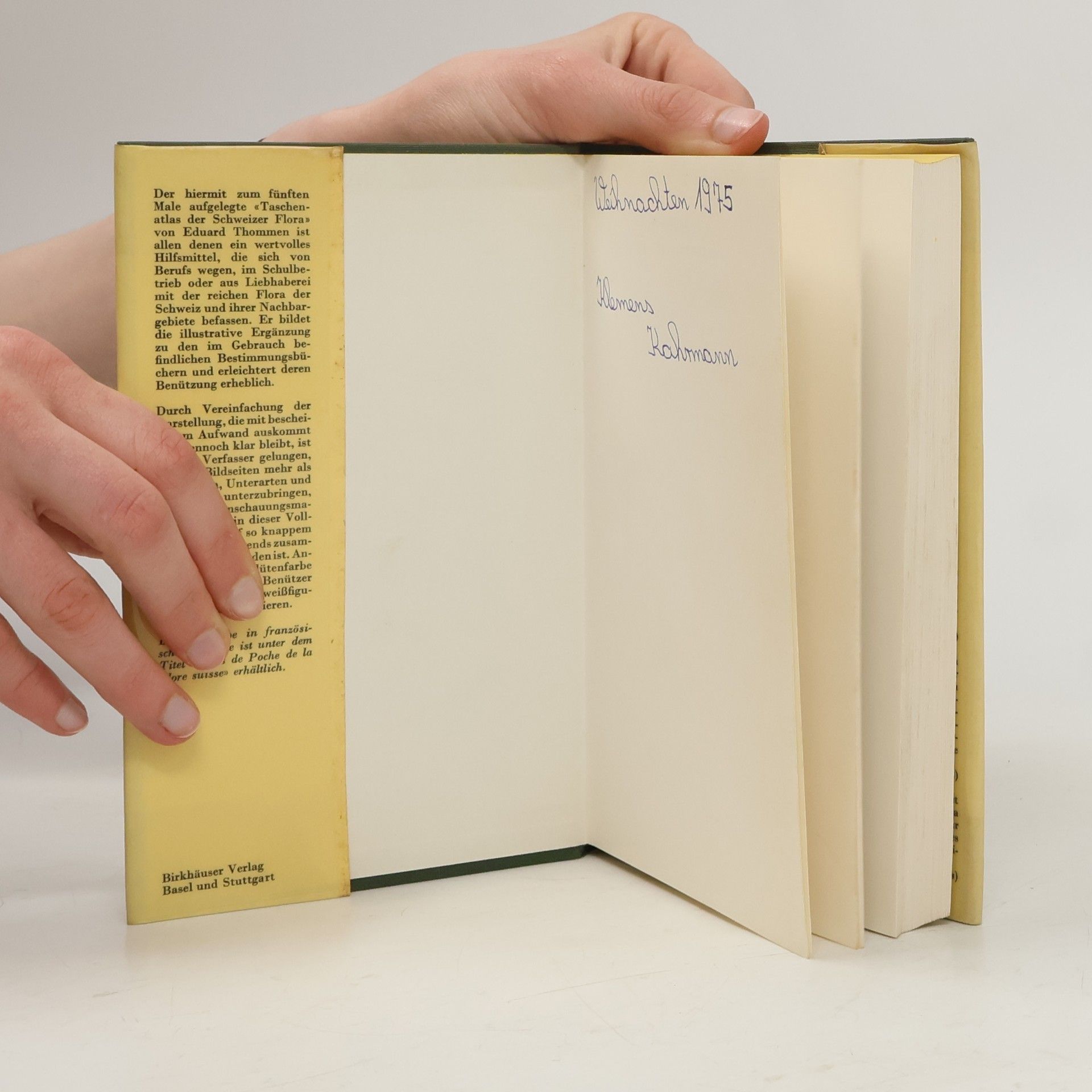 Eduard Thommen Taschenatlas der Schweizer Flora
