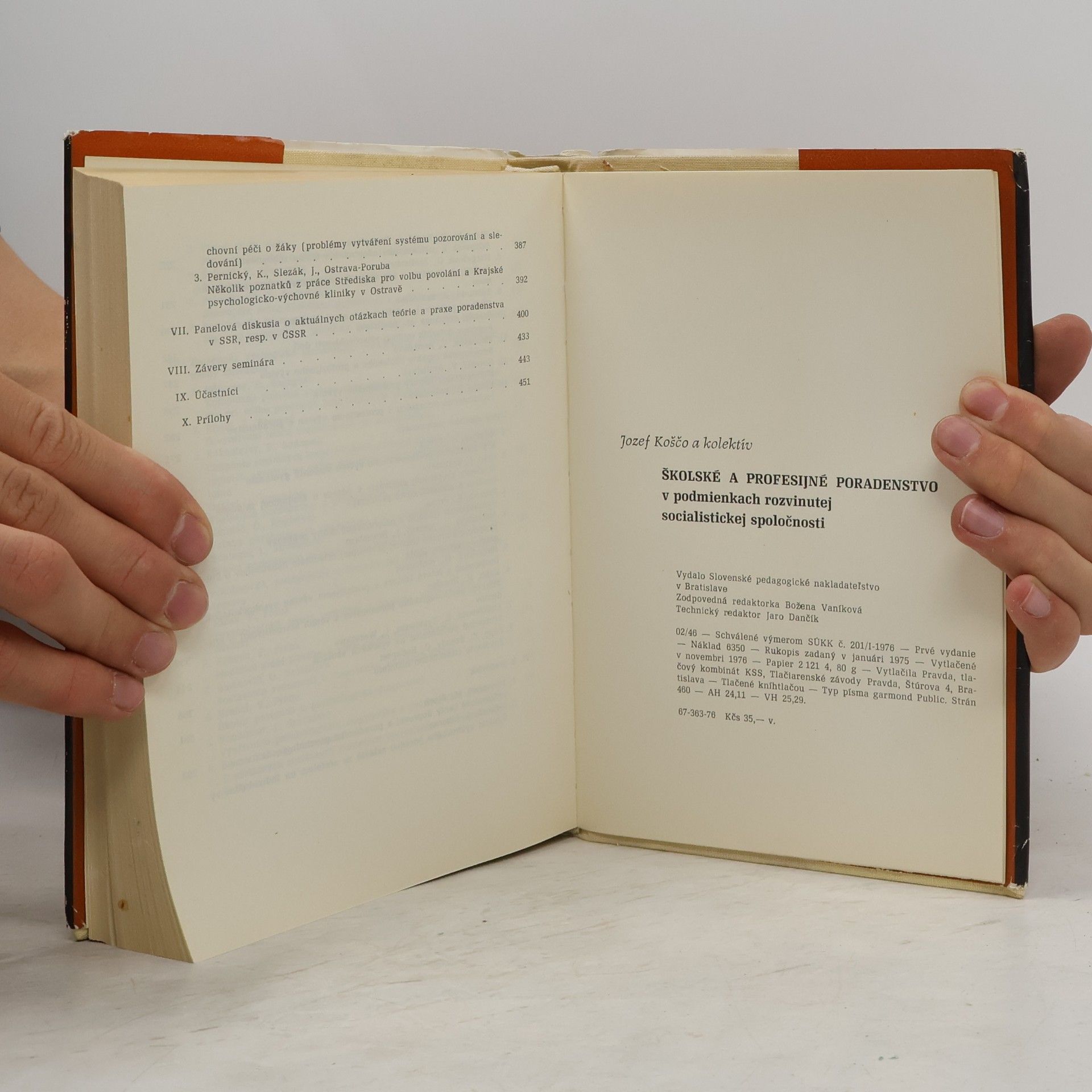 Various authors Školské a profesijné poradenstvo v podmienkach rozvinutej socialistickej spoločnosti