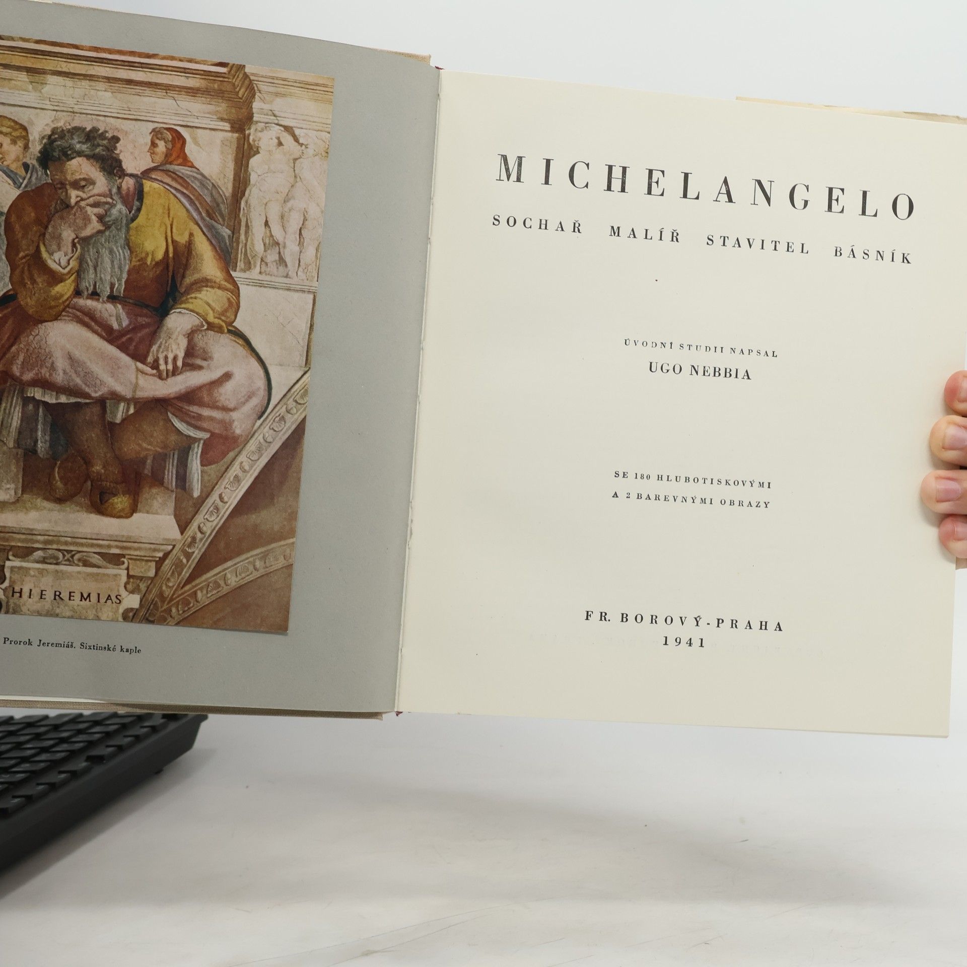 Ugo Nebbia Michelangelo. Sochař, malíř, stavitel, básník