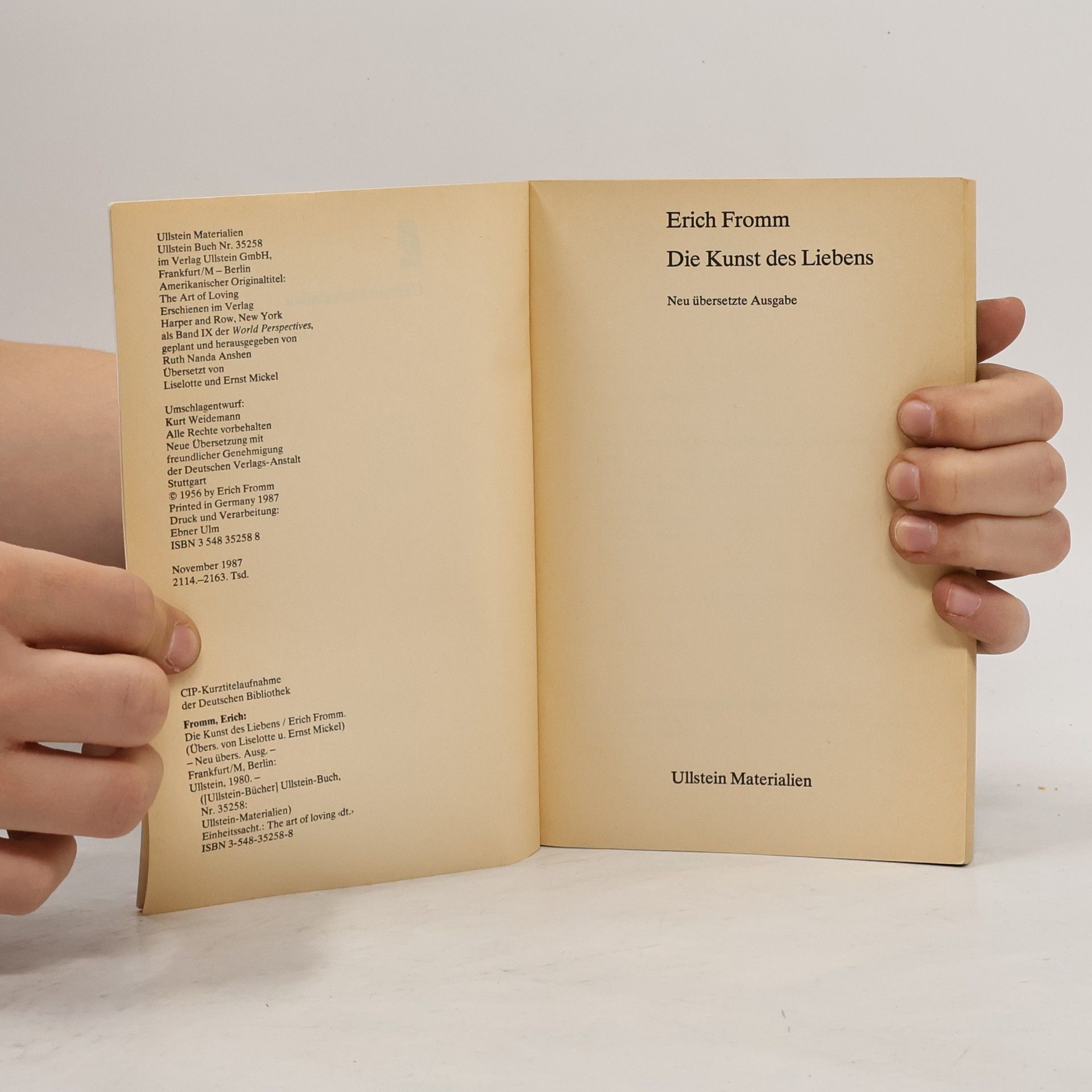 Erich Fromm Die Kunst des Liebens
