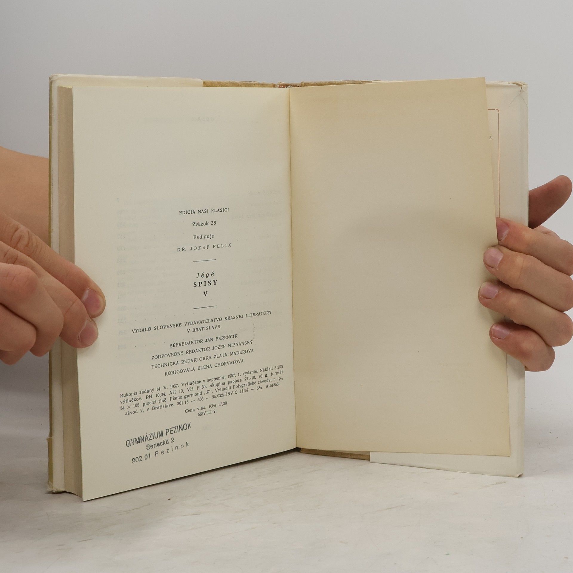 Various authors Jégé. Spisy V..