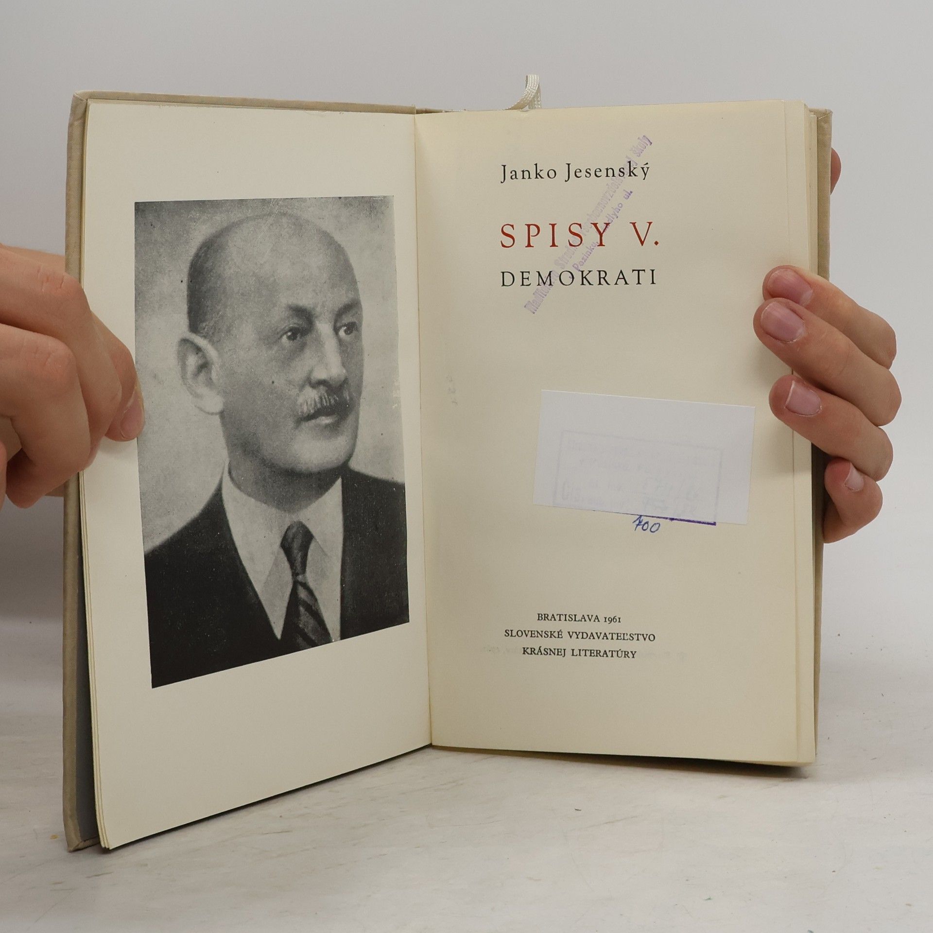 Janko Jesenský Spisy V. Demokrati