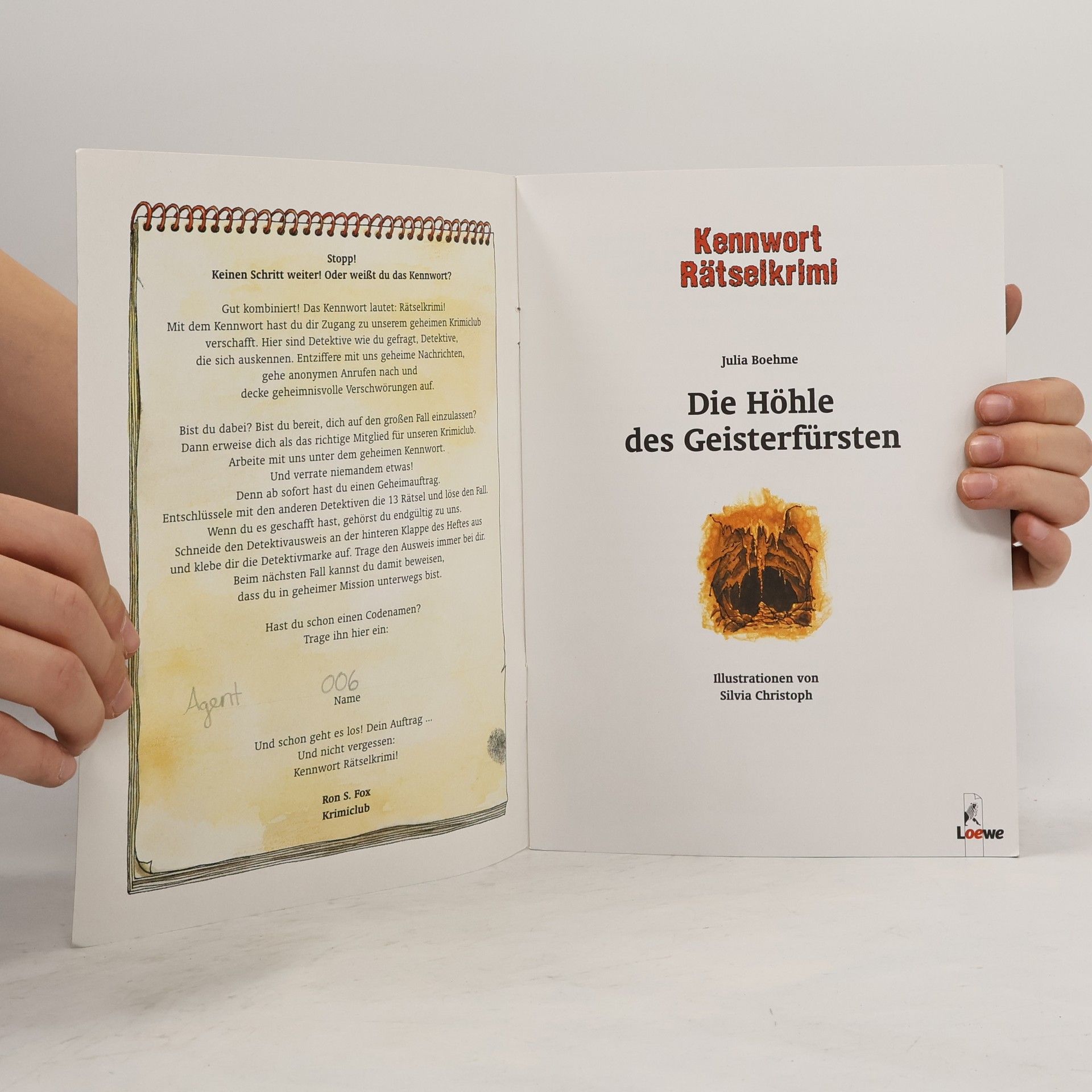 Julia Boehme Kennwort Rätselkrimi: Die Höhle des Geisterfürsten
