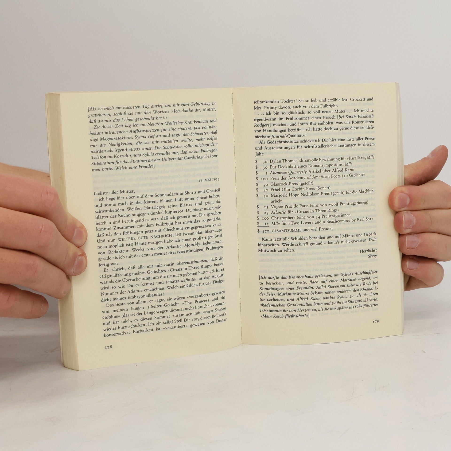 Sylvia Plath Briefe nach Hause
