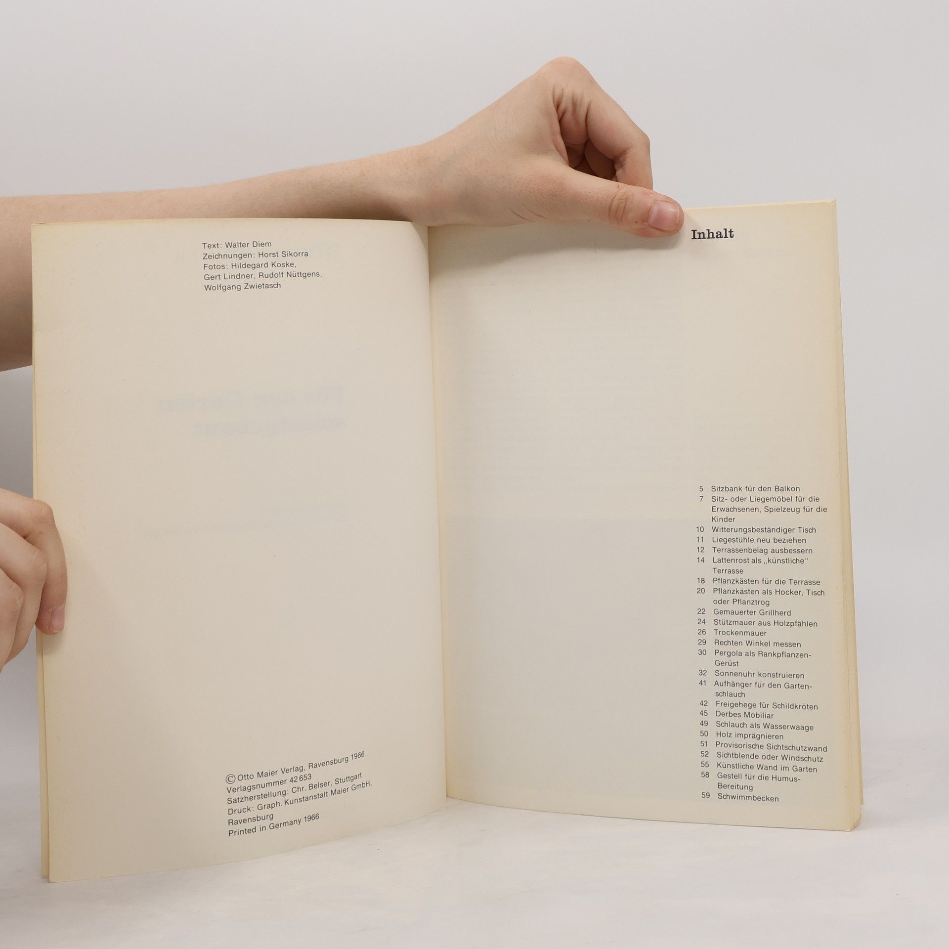 Various authors Für den Garten Selbstgebaut