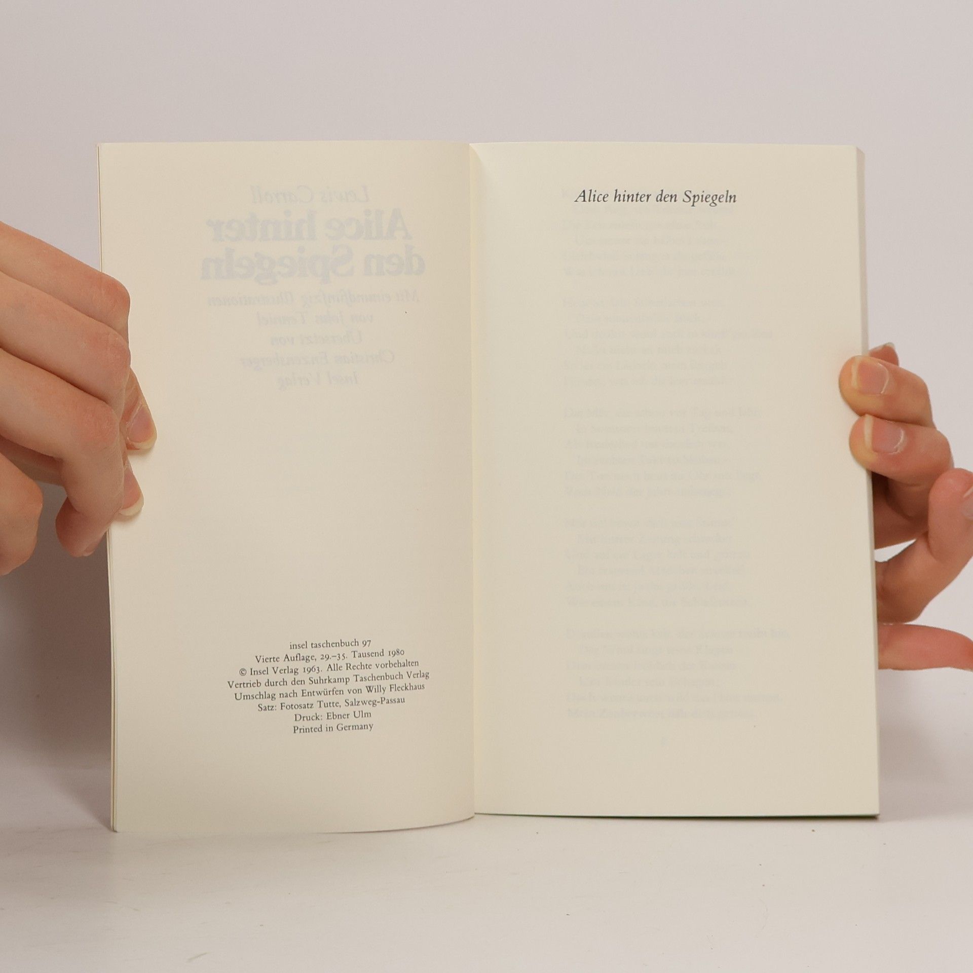 Lewis Carroll Alice hinter den Spiegeln