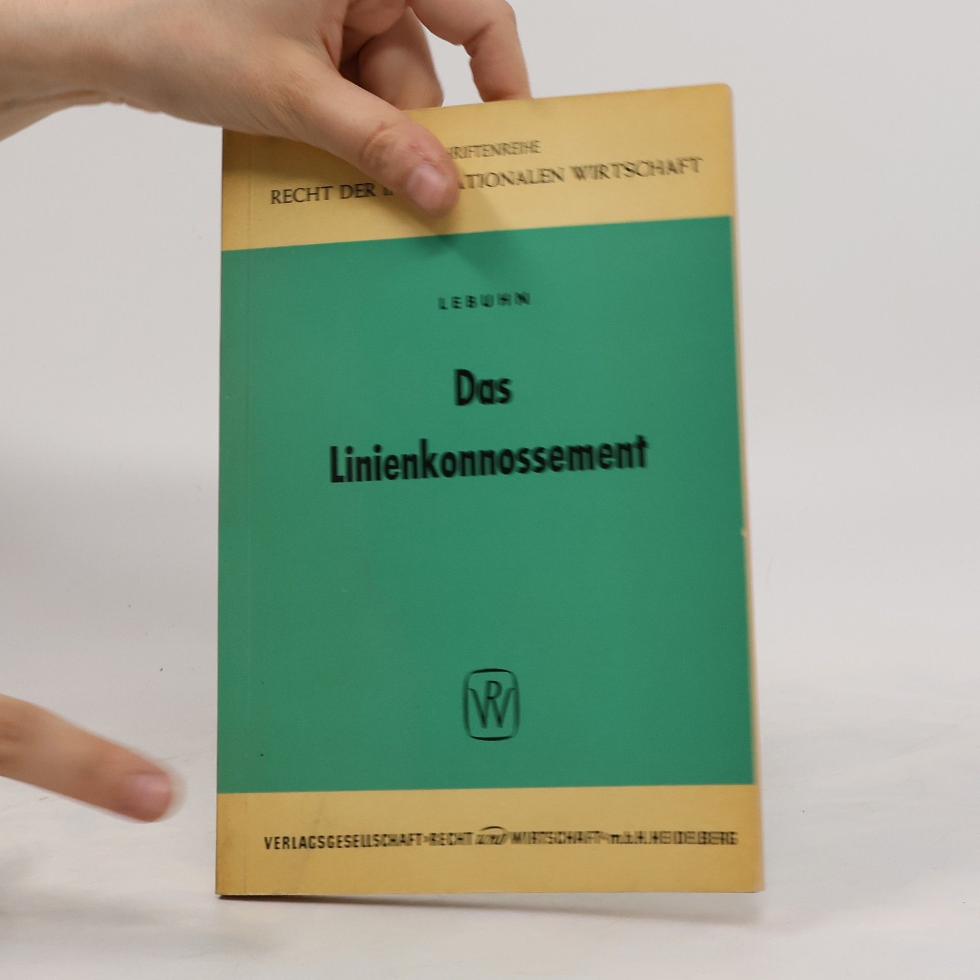 Jürgen Lebuhn Das Linienkonnossement