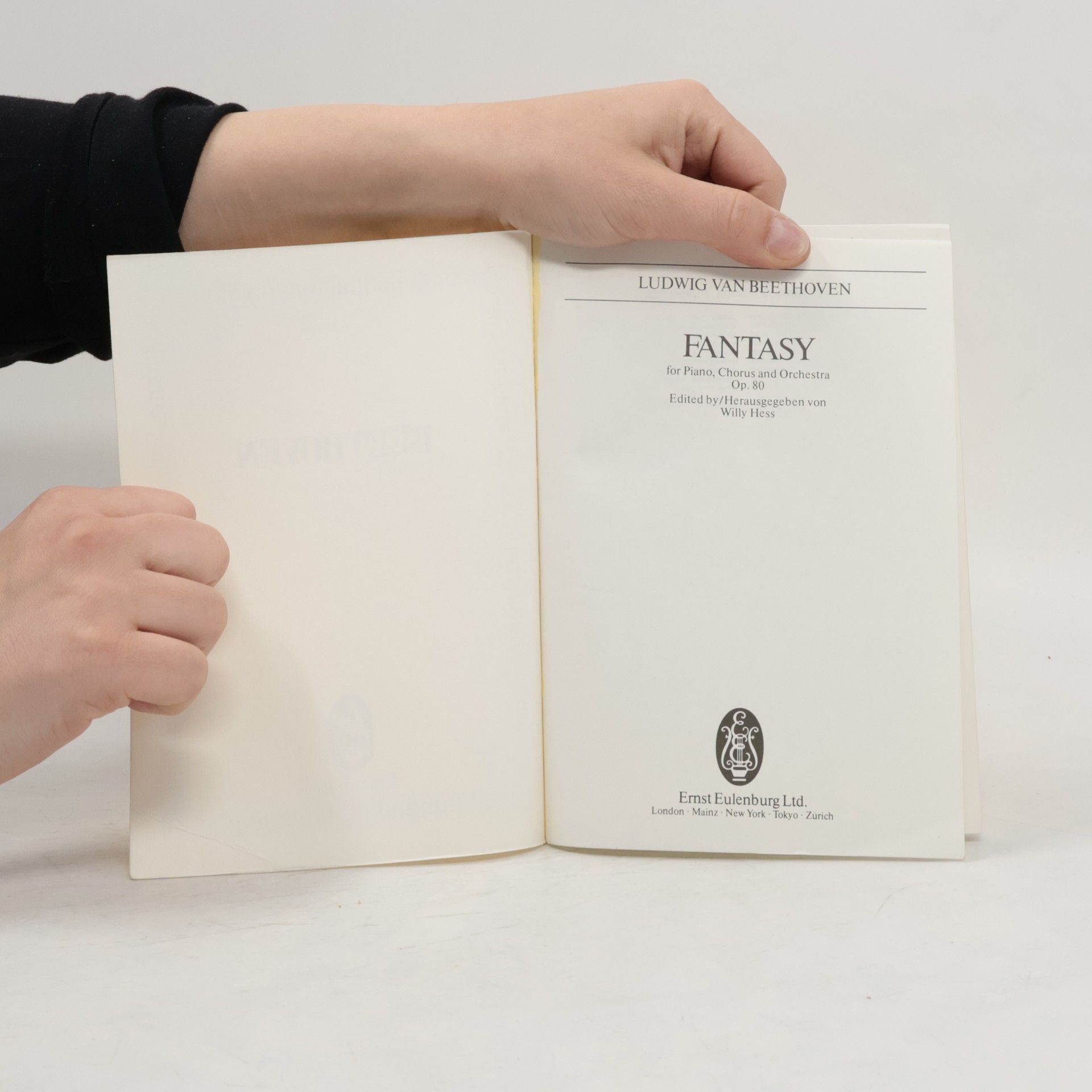 Ludwig van Beethoven Fantasy for Piano, Chorus and Orchestra, Op. 80