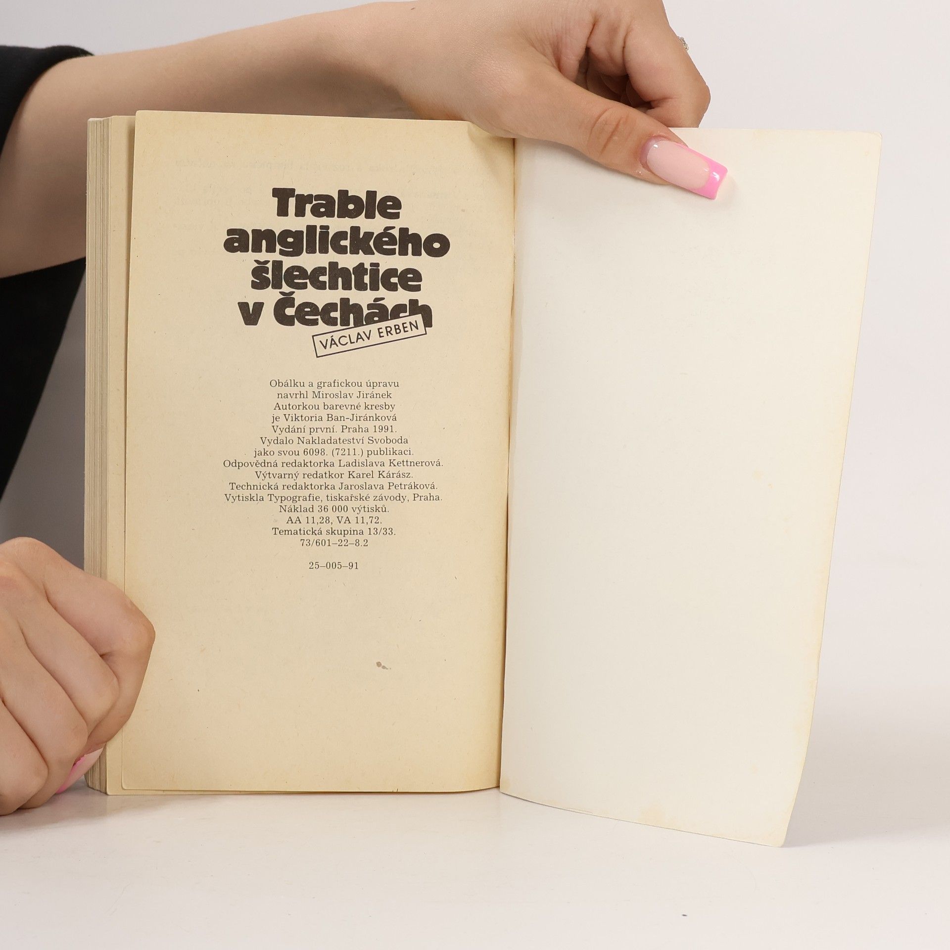 Václav Erben Trable anglického šlechtice v Čechách
