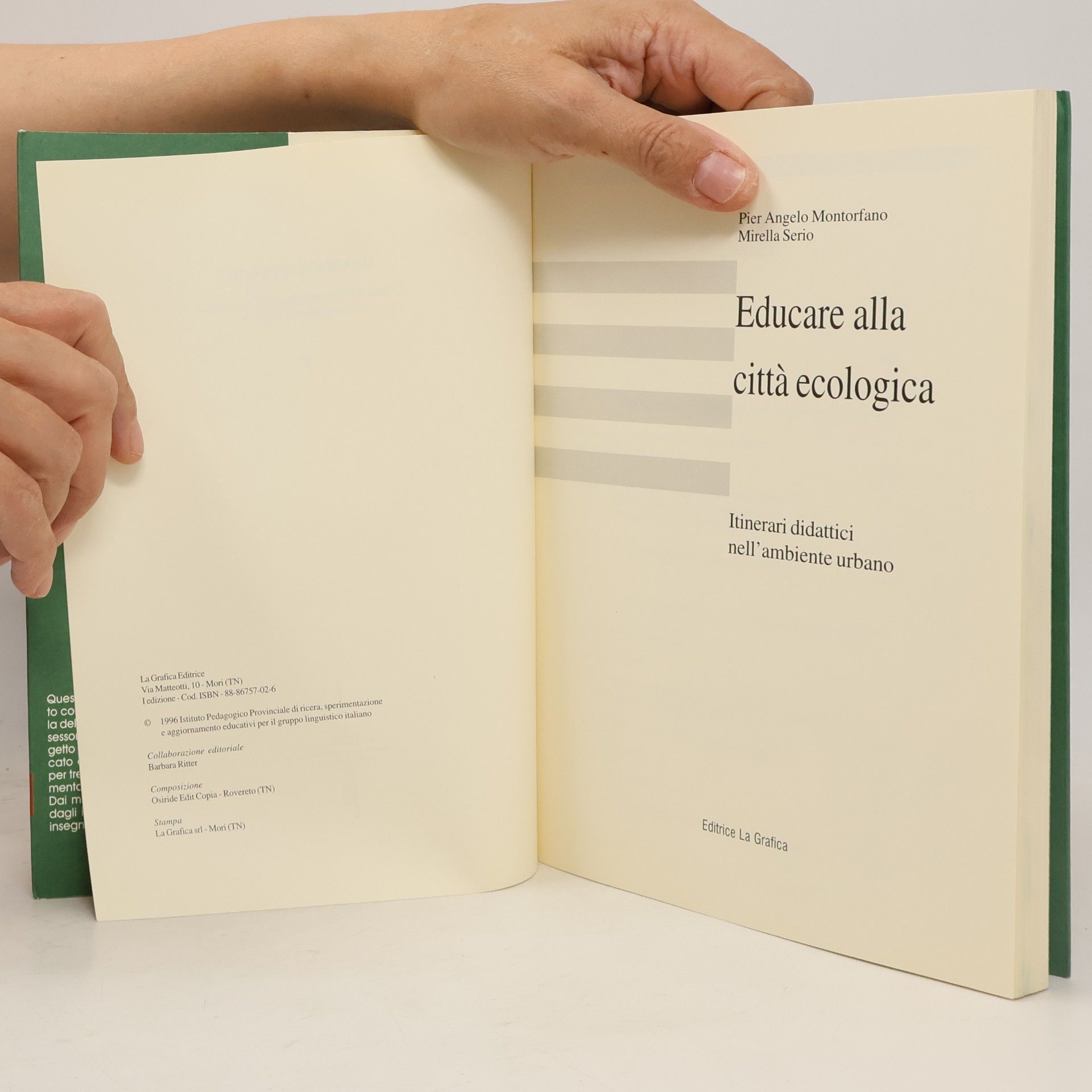 Pier Angelo Montorfano Quaderni operativi dell'Istituto Pedagogico in Lingua Italiana di Bolzano - 7: Educare alla città ecologica. Itinerari didattici nell'ambiente urbano