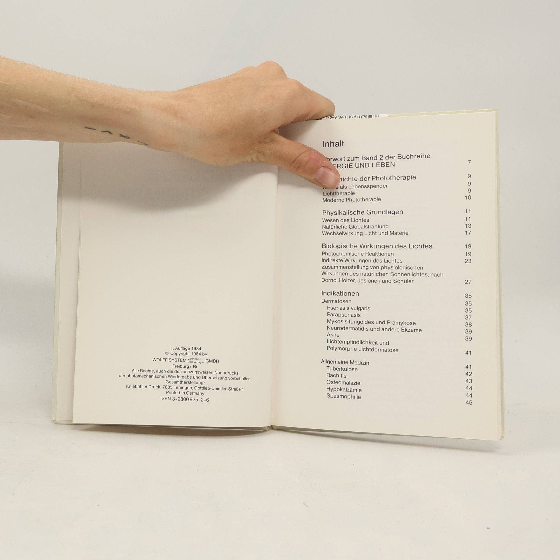 Friedrich Wolff Moderne Phototherapie