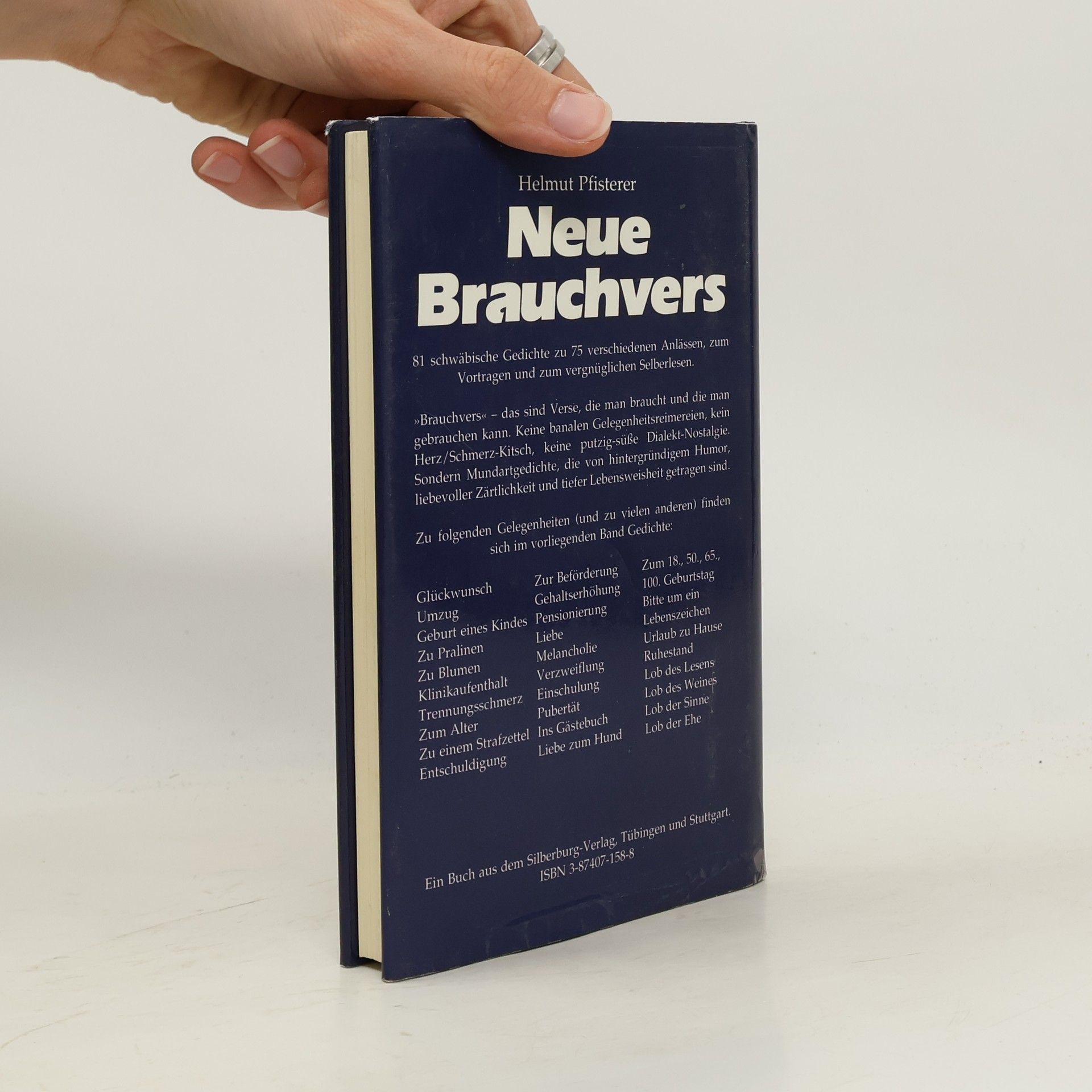 Helmut Pfisterer Neue Brauchvers