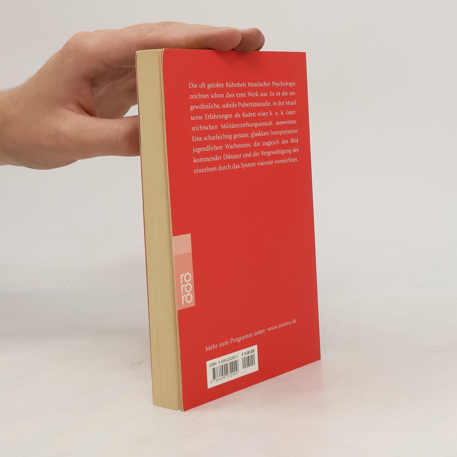 Robert Musil Die Verwirrungen des Zöglings Törleß