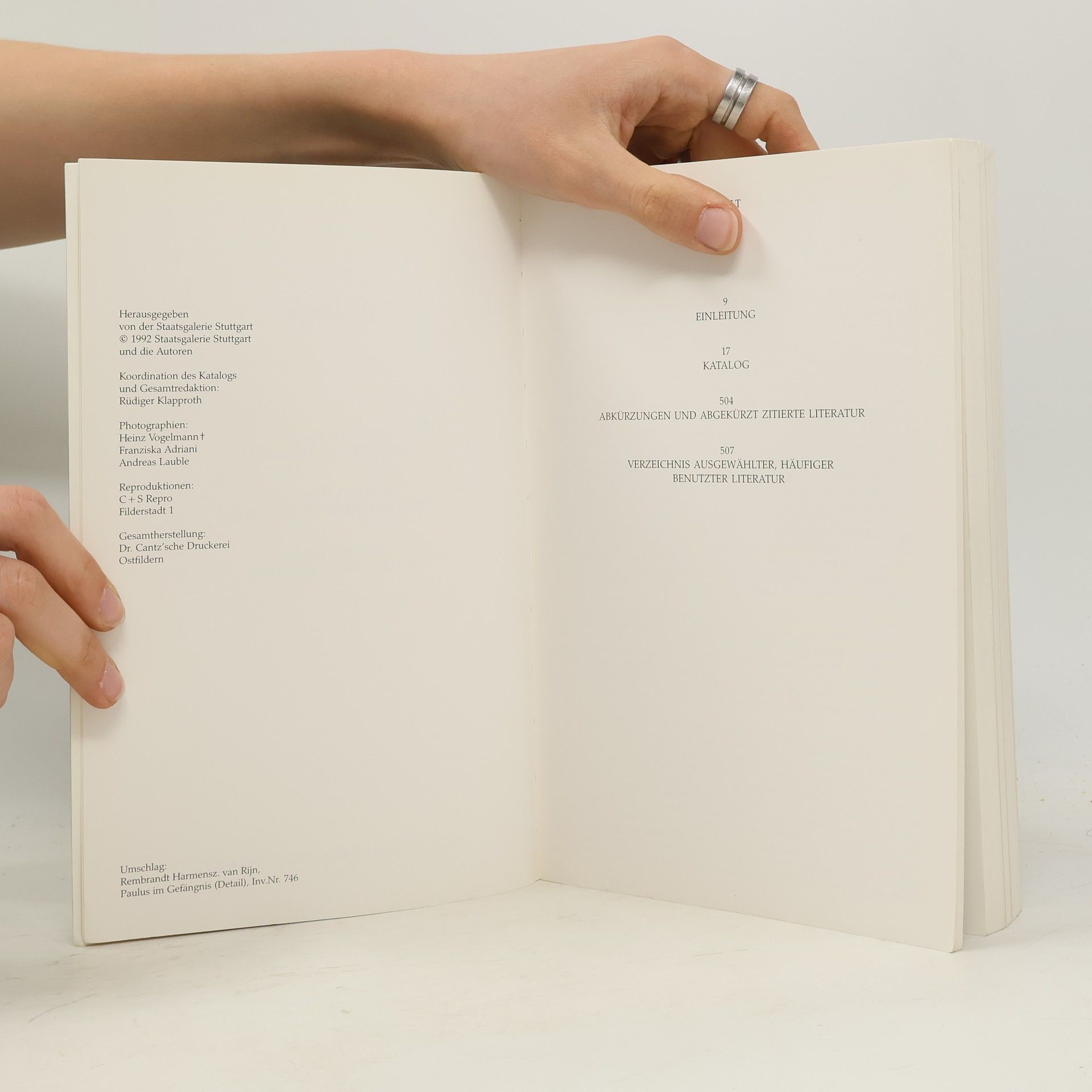 Autorenkollektiv Katalog der Staatsgalerie Stuttgart