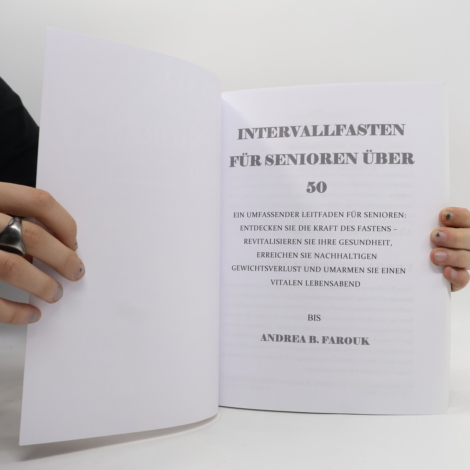 Andrea B. Farouk Intervall Fasten für Senioren über 50